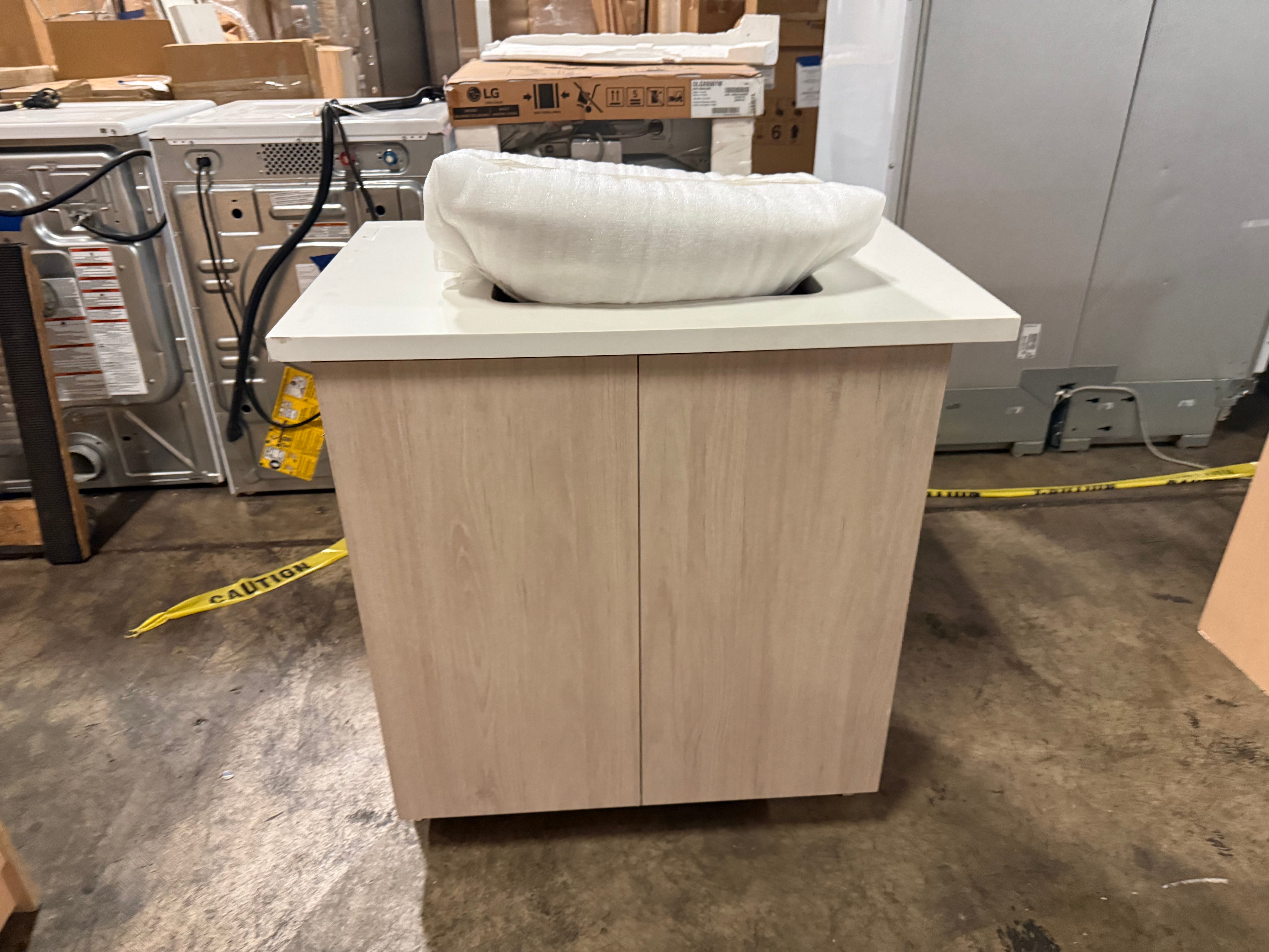 Cabico 30" Sandy Oak Wood Grain Laminate Single Vanity
