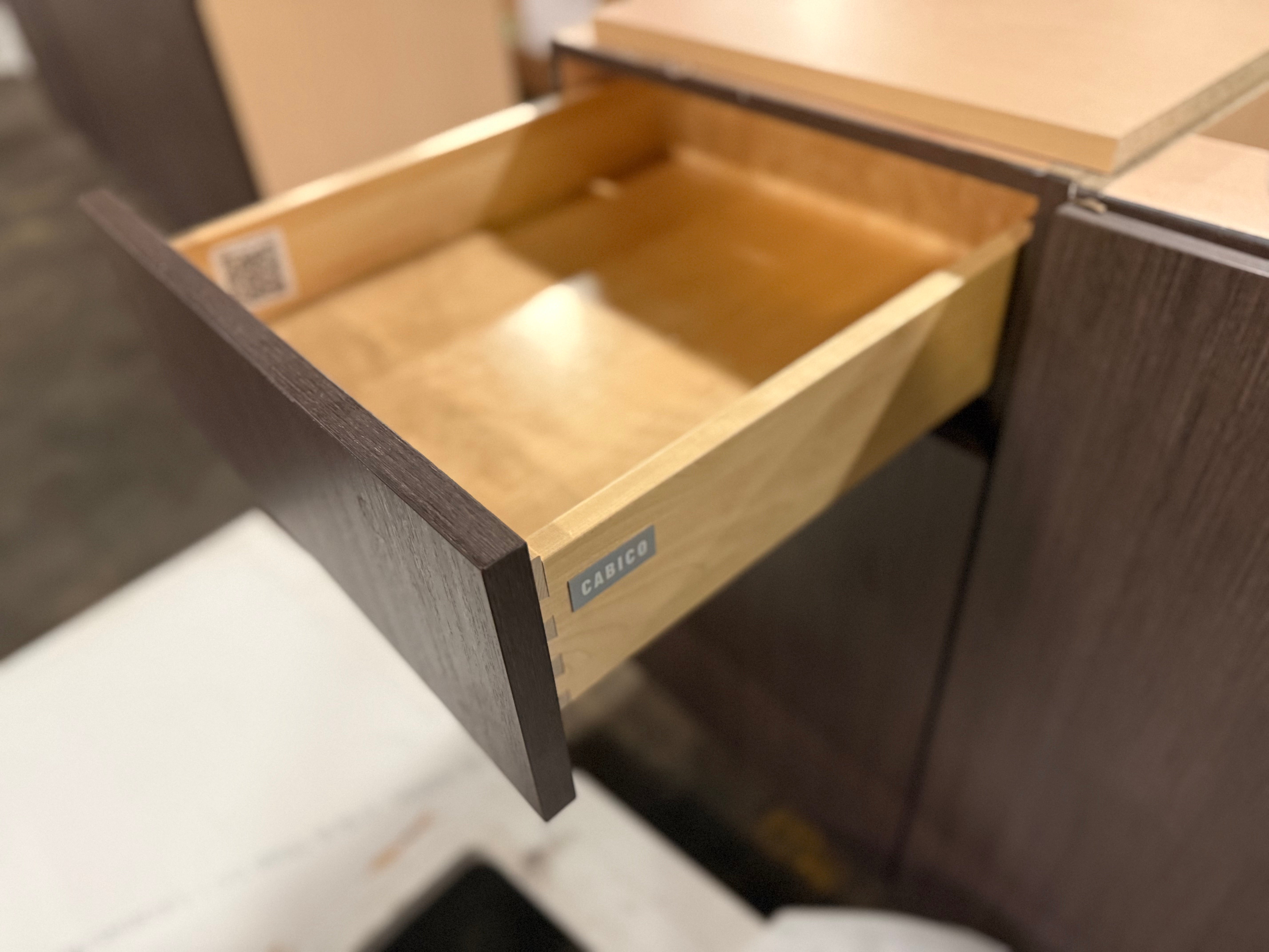 Cabico 100" Rich Oak Wood Grain Laminate Single Vanity