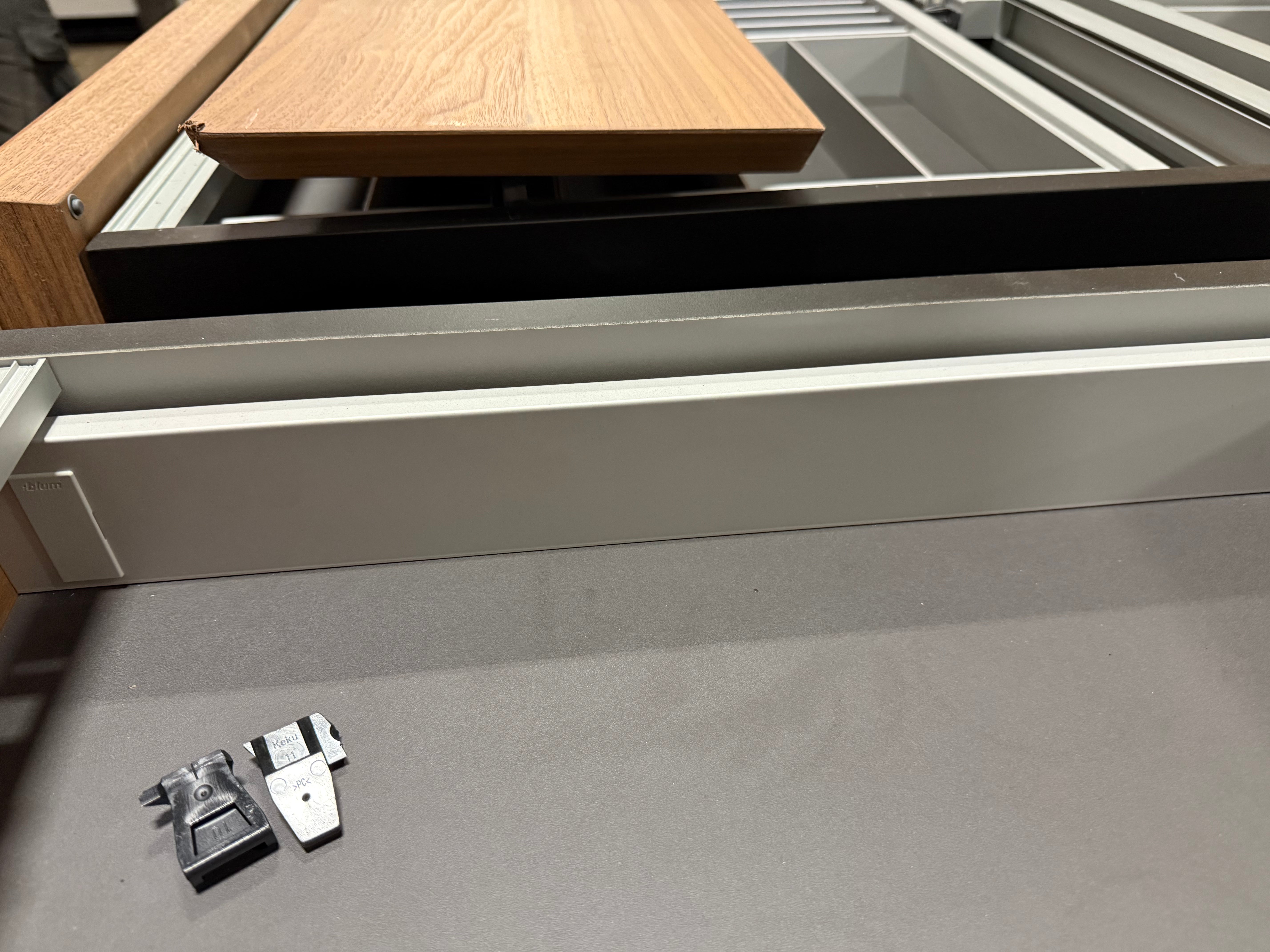 Poliform Phoenix Multi-Tone Modern Kitchen with Artex Island, Stone Countertops and Miele Appliances