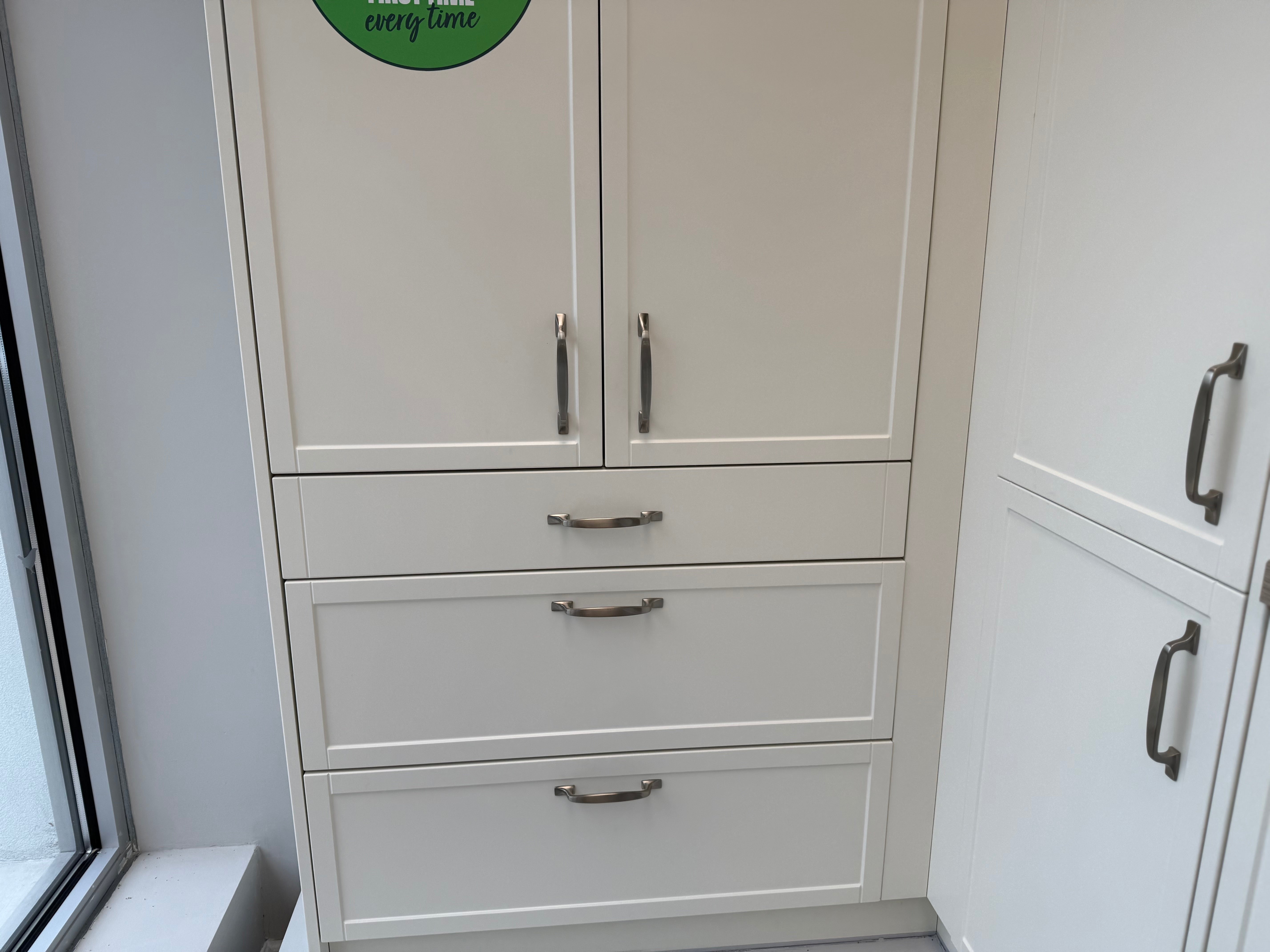 Wren Shaker Slim Matte Cream Kitchen