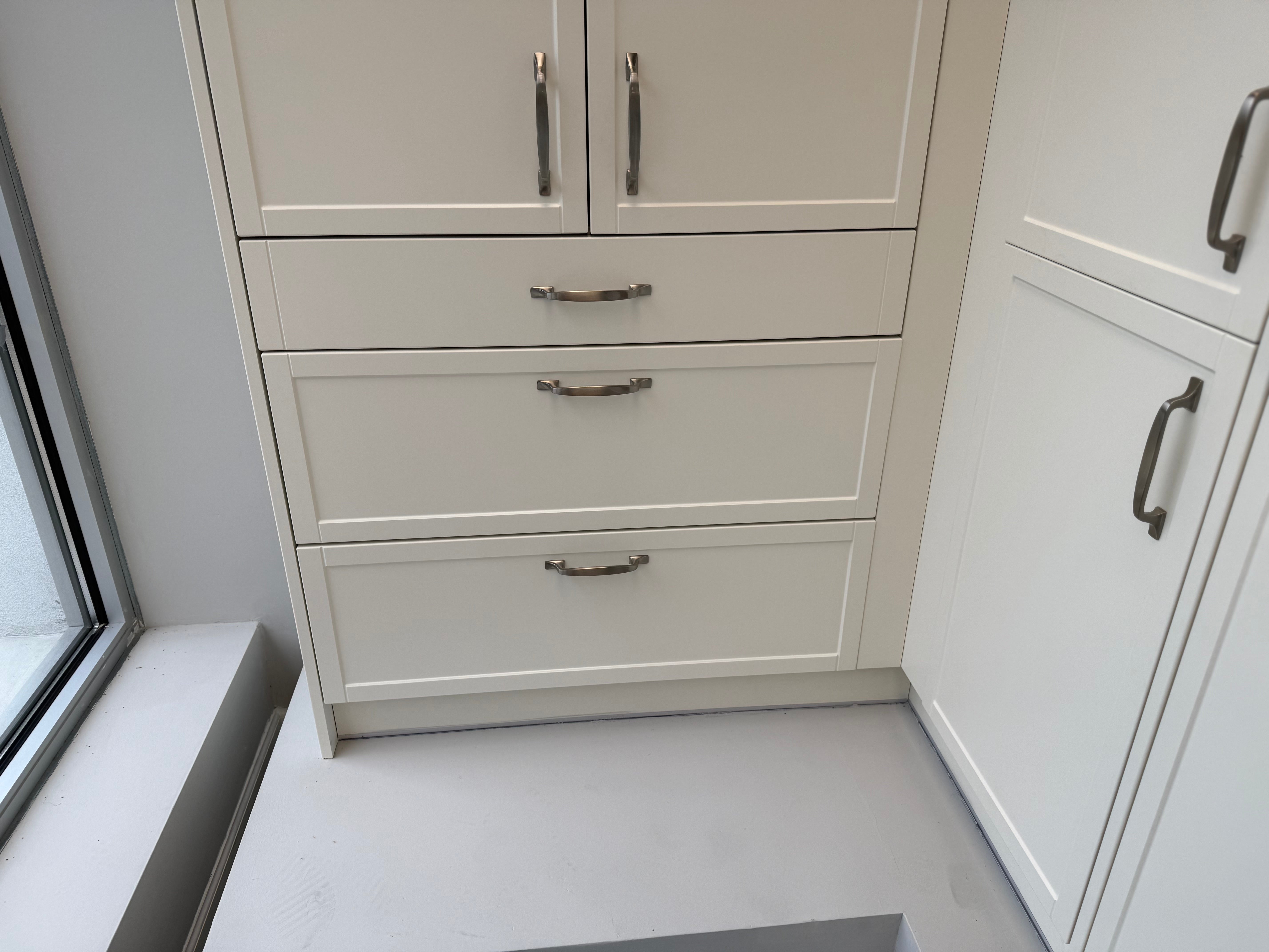 Wren Shaker Slim Matte Cream Kitchen