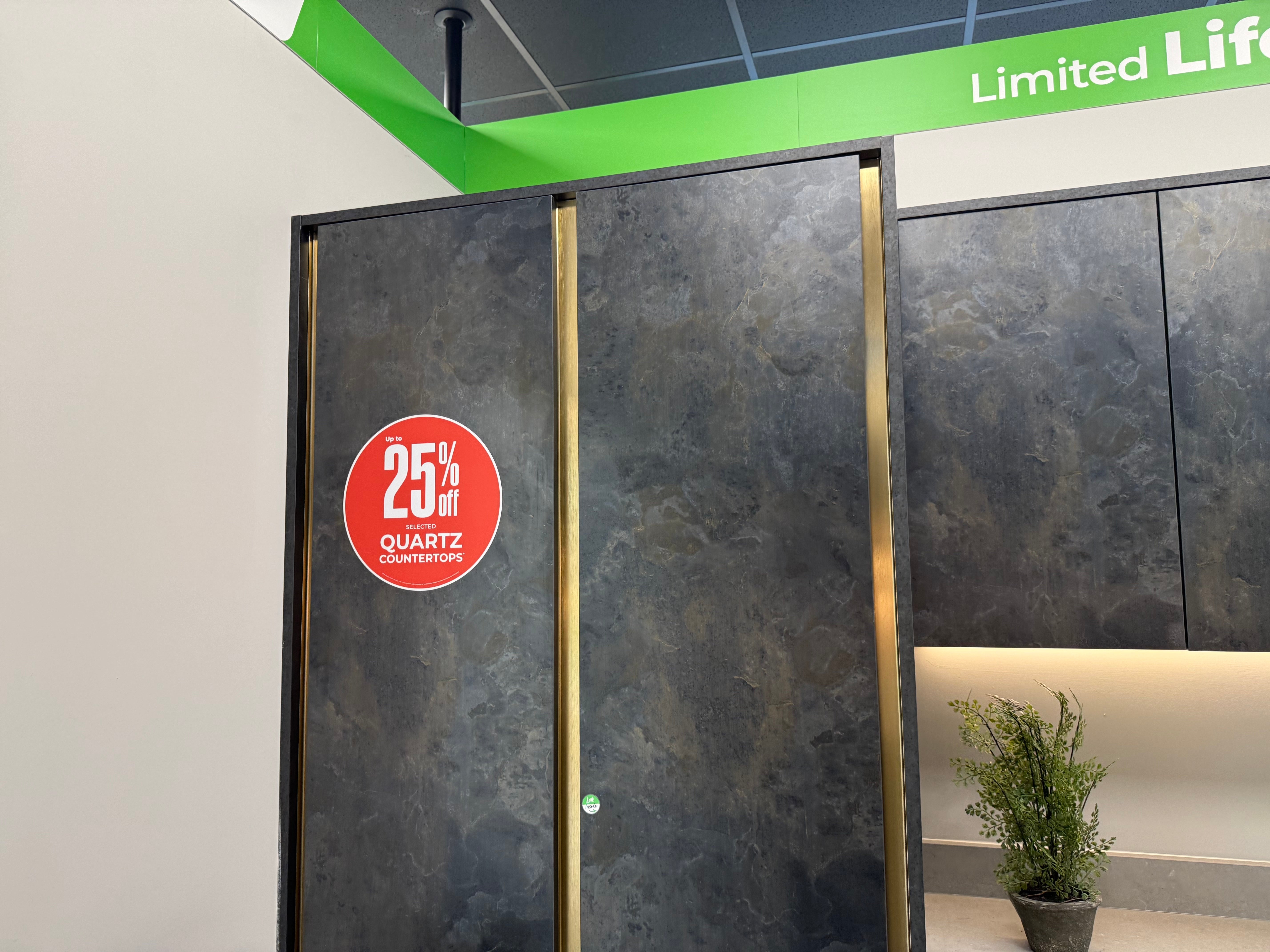 Wren Milano Matte Metallic Night and Olive Green Kitchen