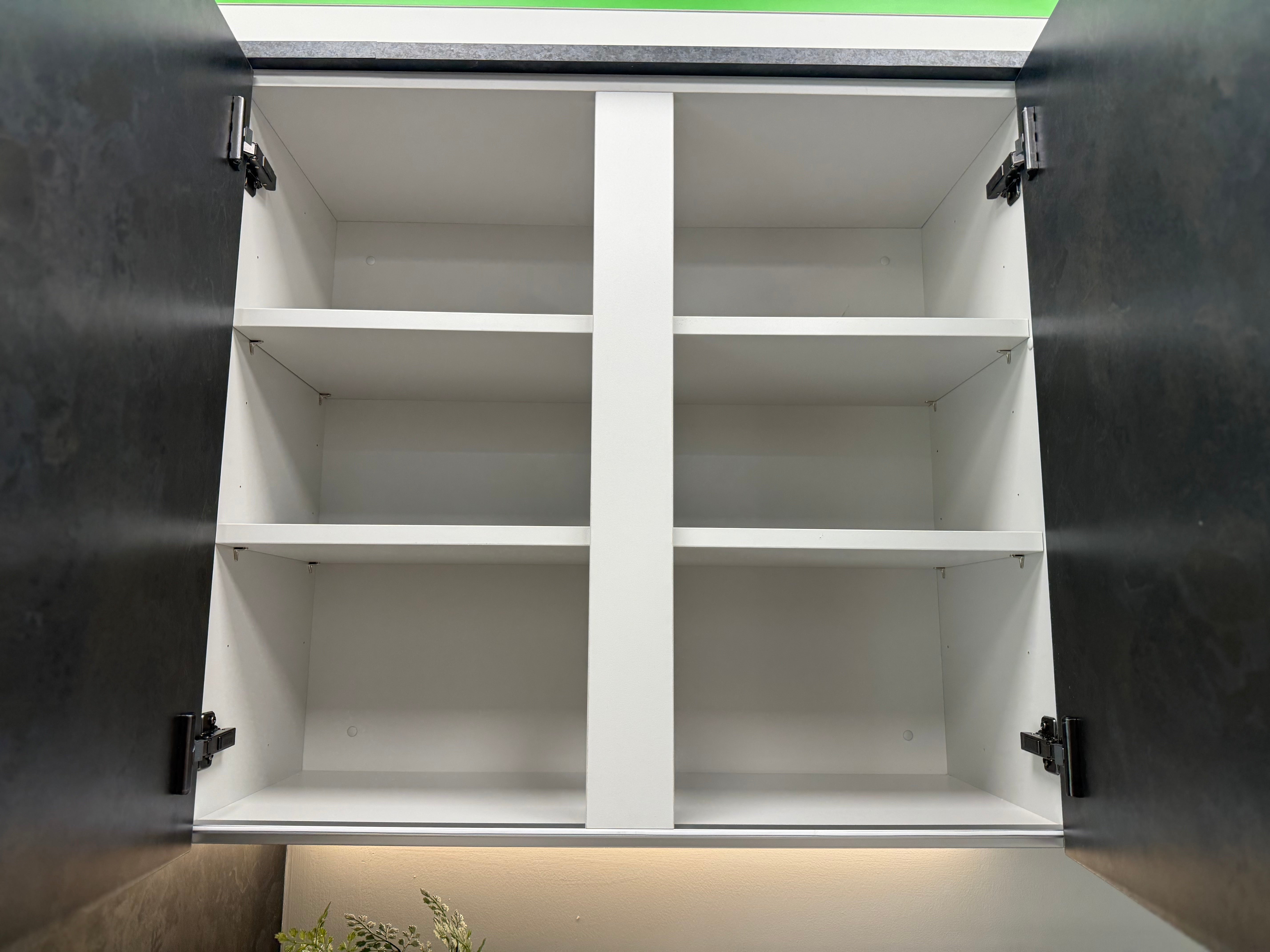 Wren Milano Matte Metallic Night and Olive Green Kitchen