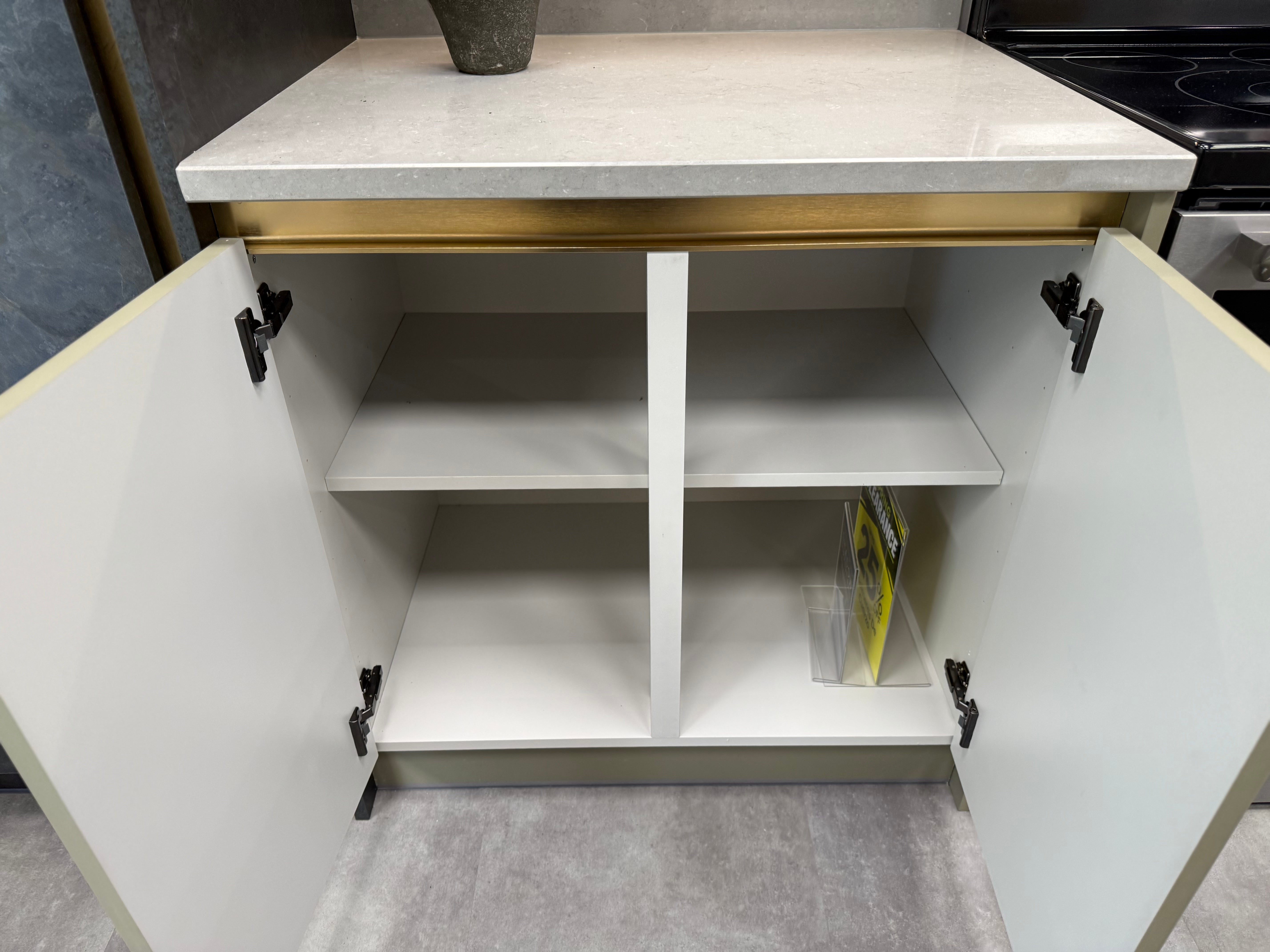 Wren Milano Matte Metallic Night and Olive Green Kitchen