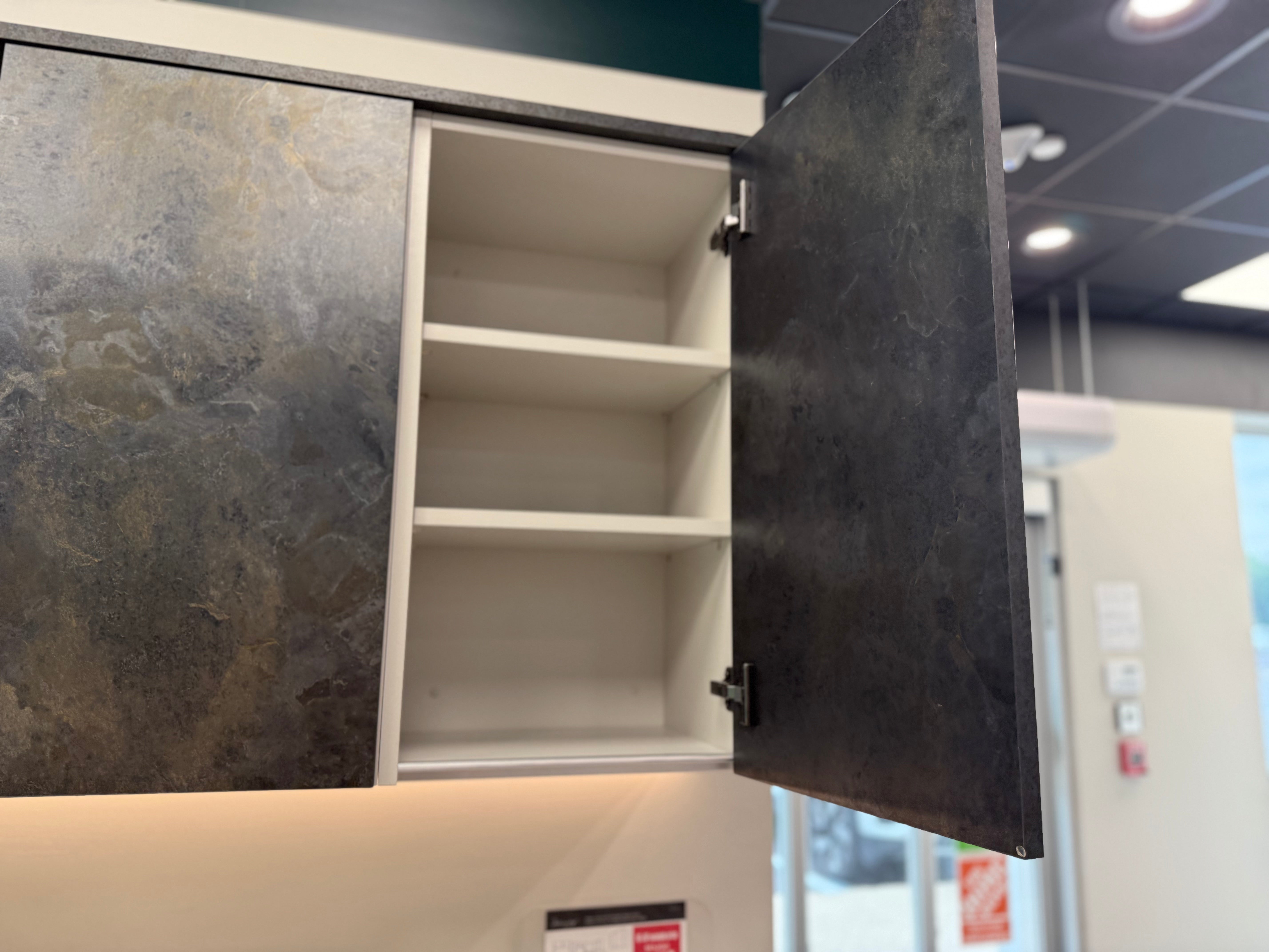 Wren Milano Matte Metallic Night and Olive Green Kitchen
