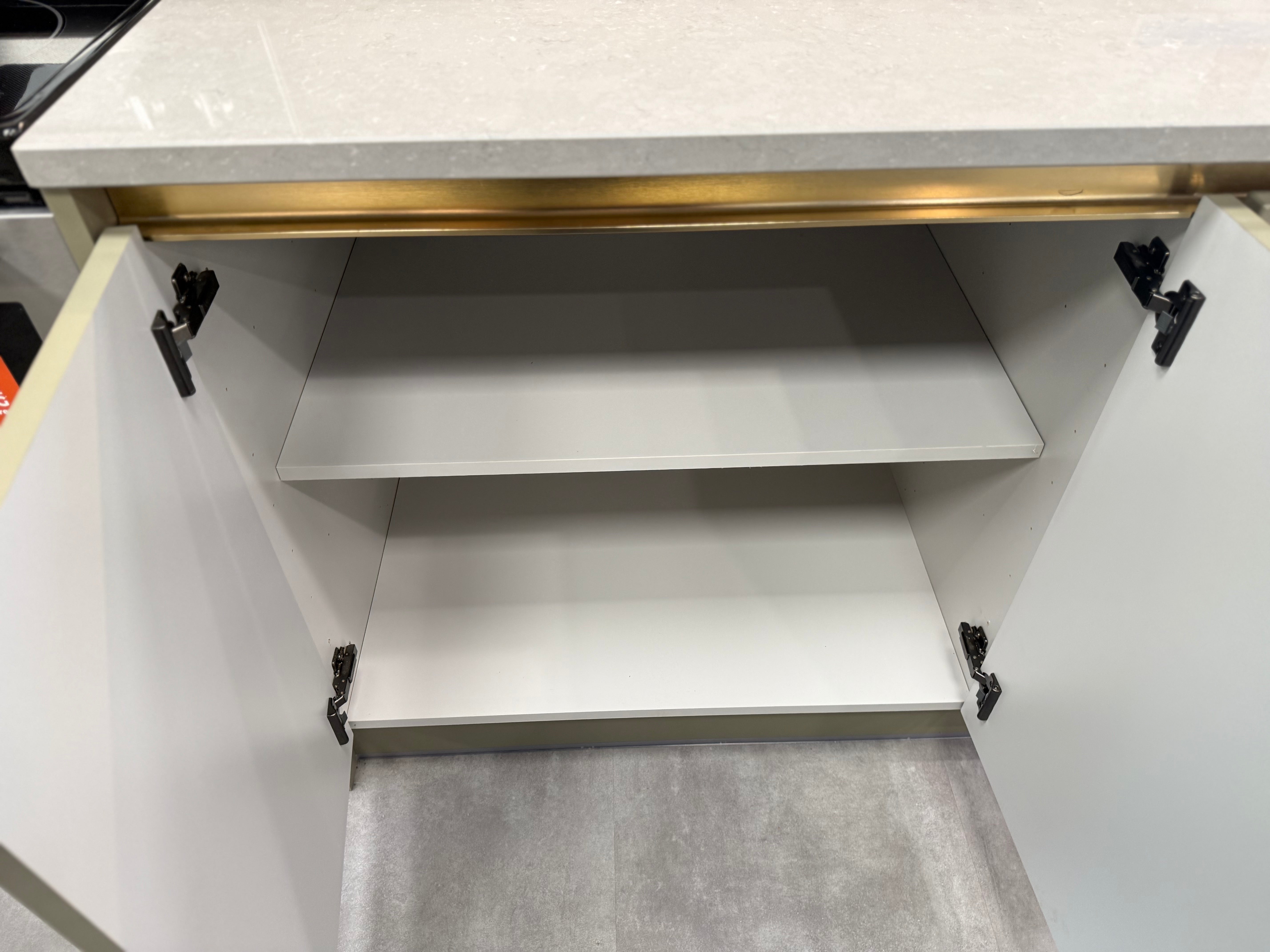 Wren Milano Matte Metallic Night and Olive Green Kitchen
