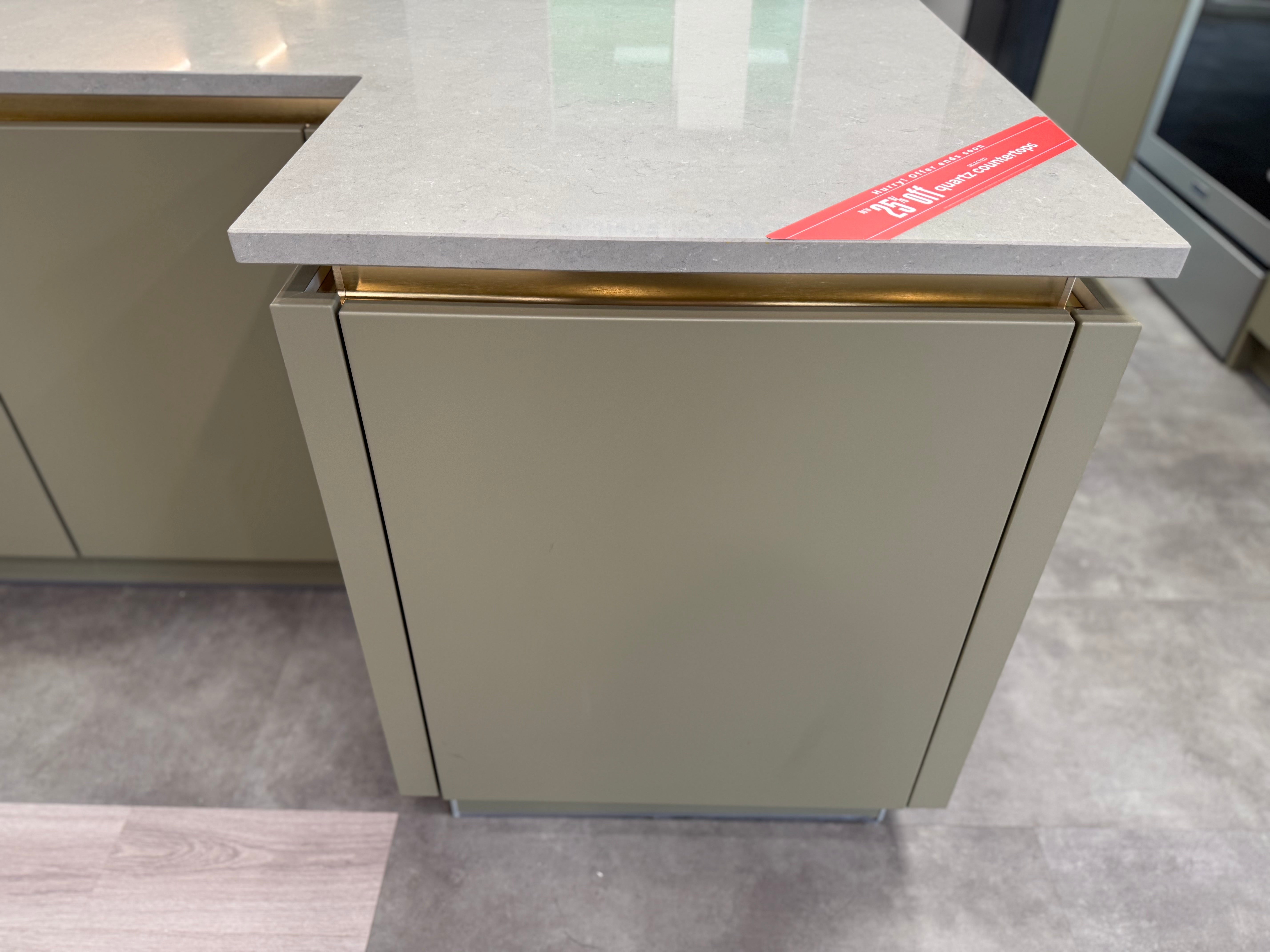 Wren Milano Matte Metallic Night and Olive Green Kitchen