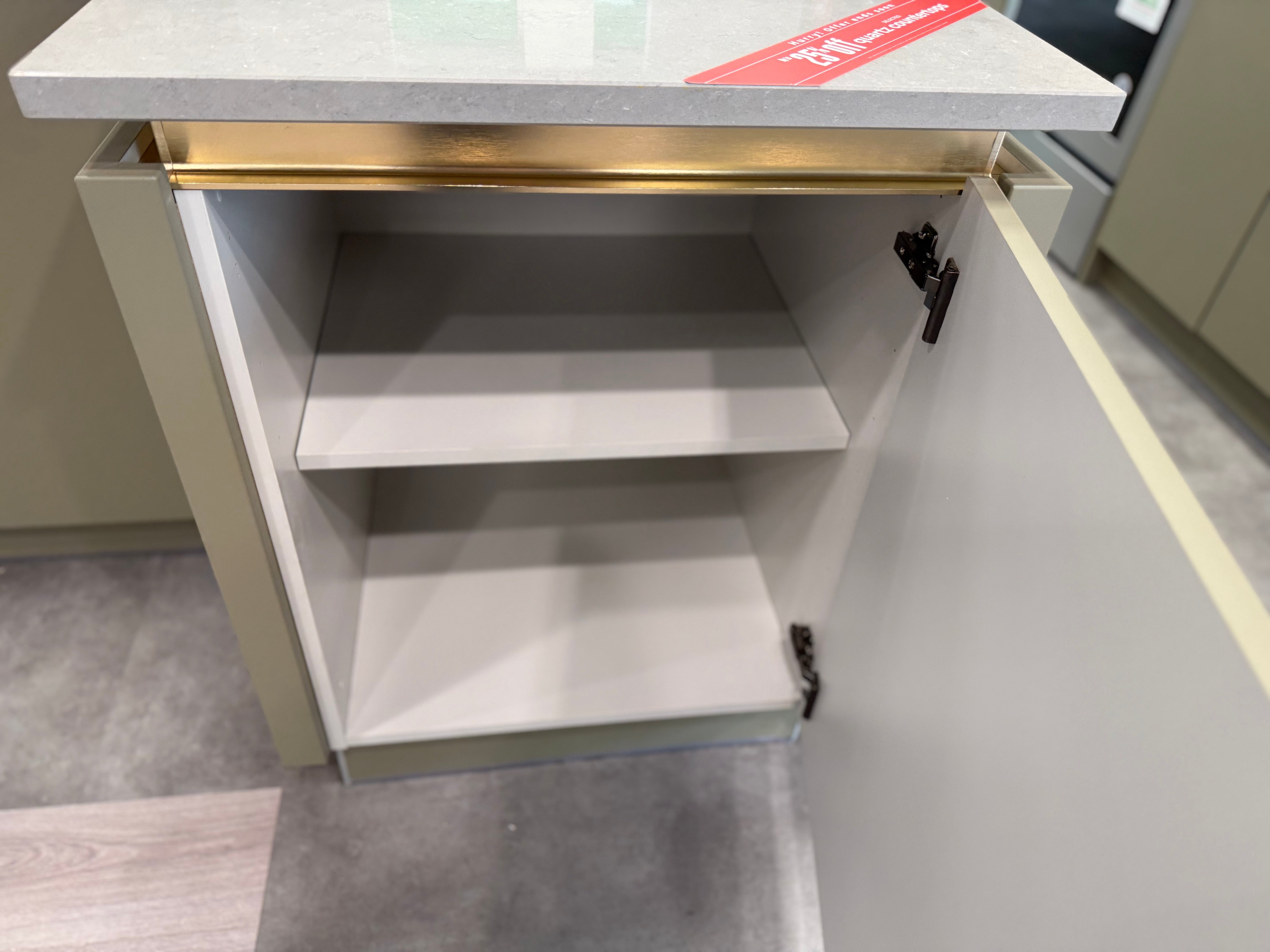 Wren Milano Matte Metallic Night and Olive Green Kitchen