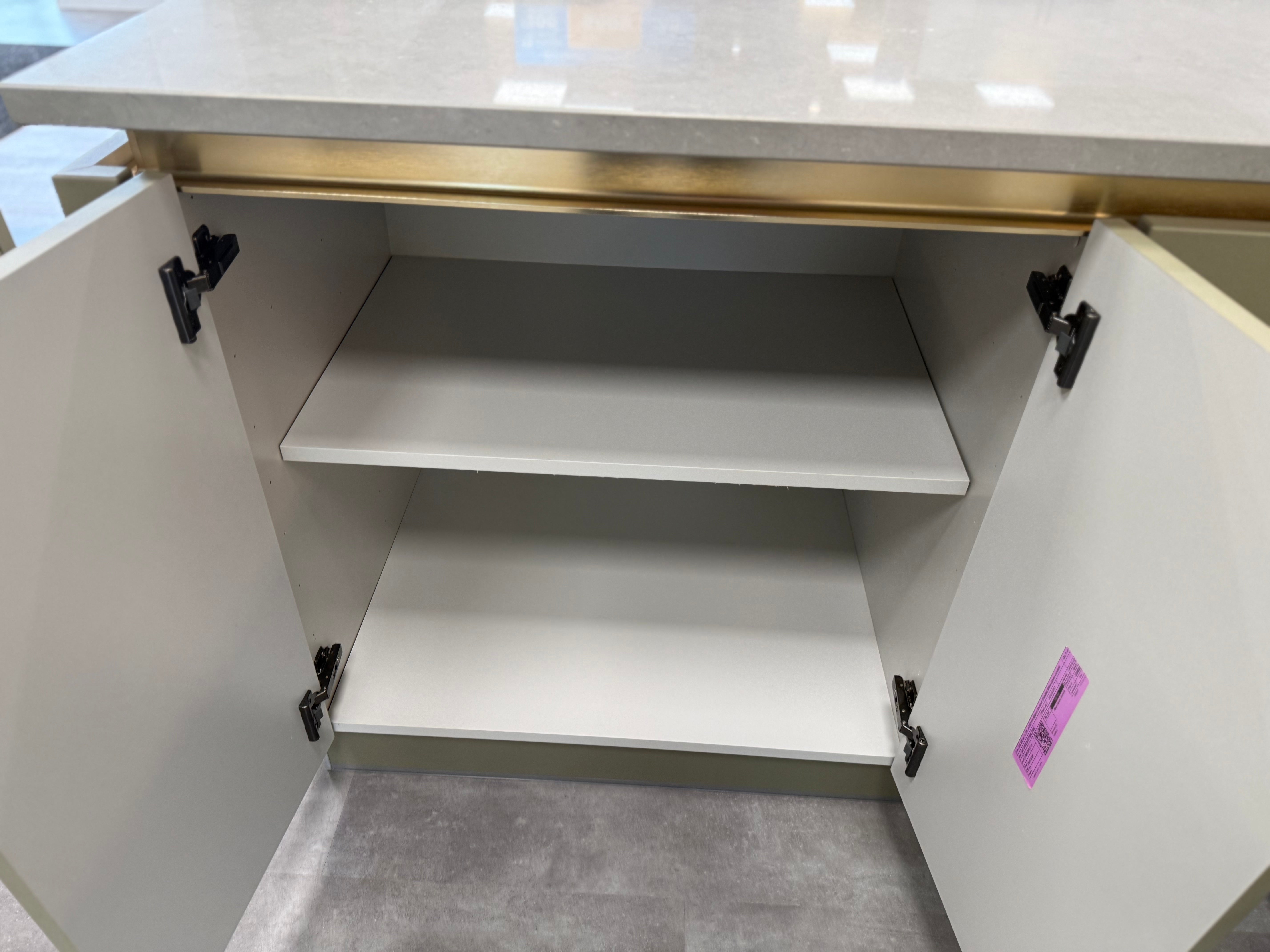 Wren Milano Matte Metallic Night and Olive Green Kitchen