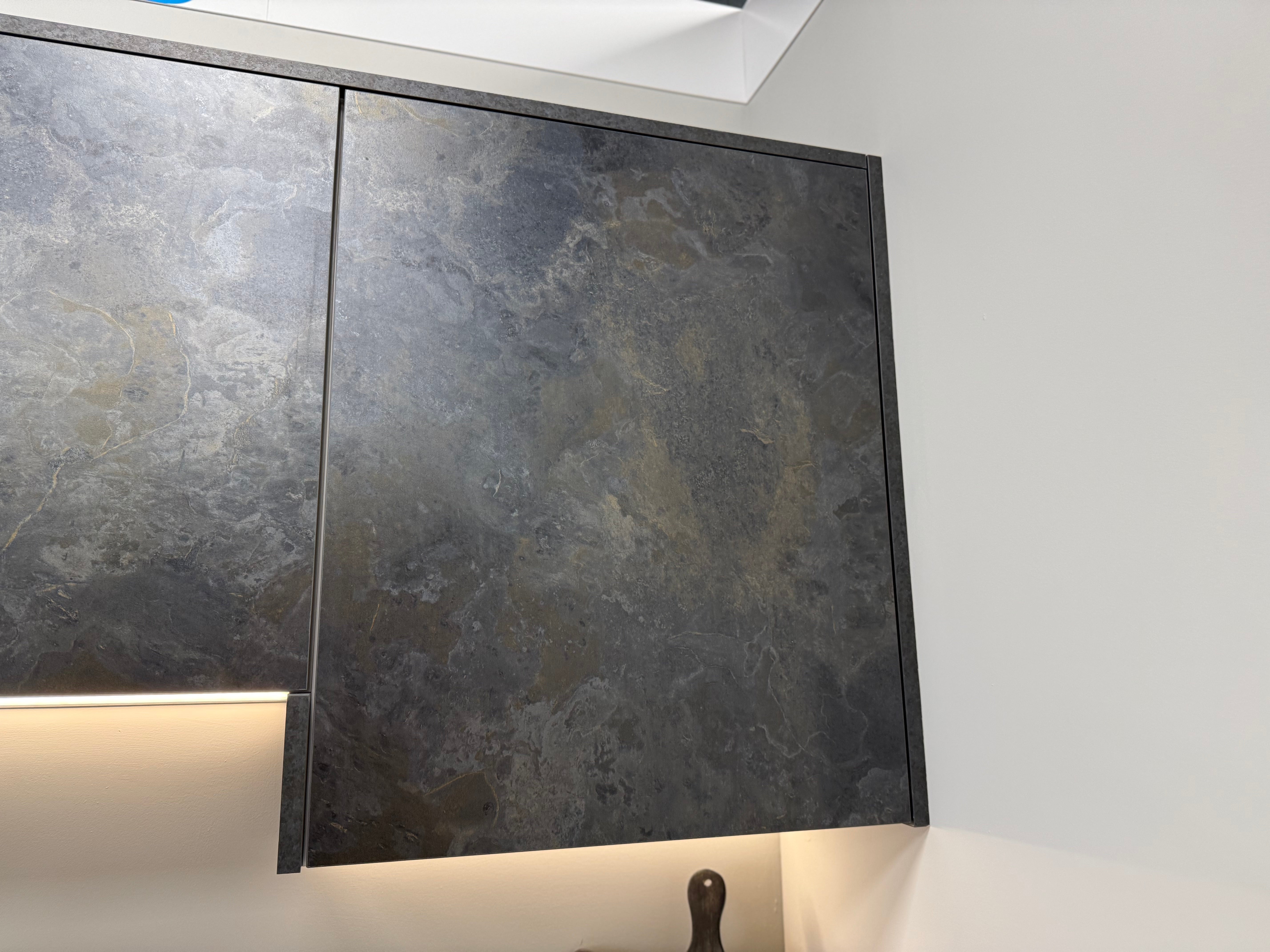 Wren Milano Matte Metallic Night and Olive Green Kitchen