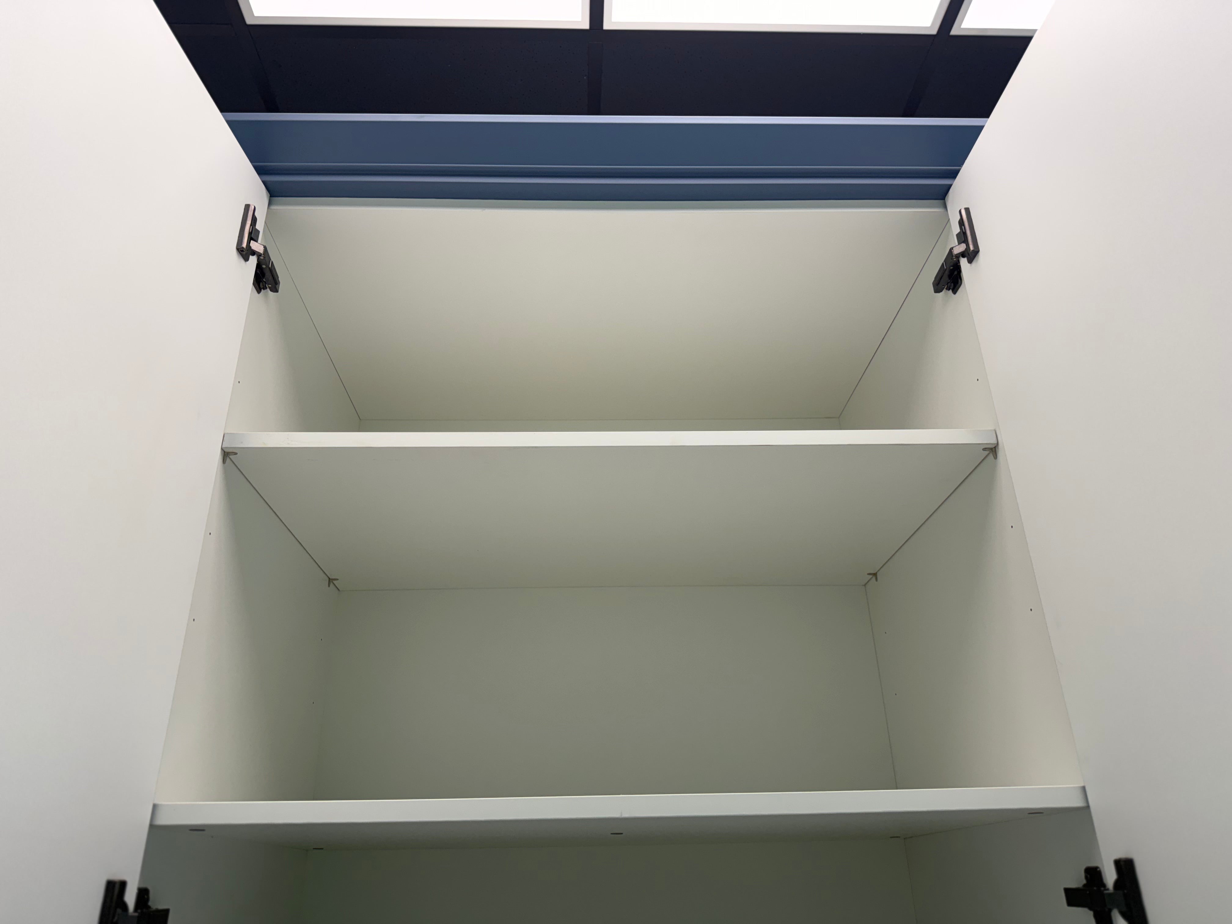 Wren Shaker Chelsea Juratek Matte Smoke Blue Kitchen Wall