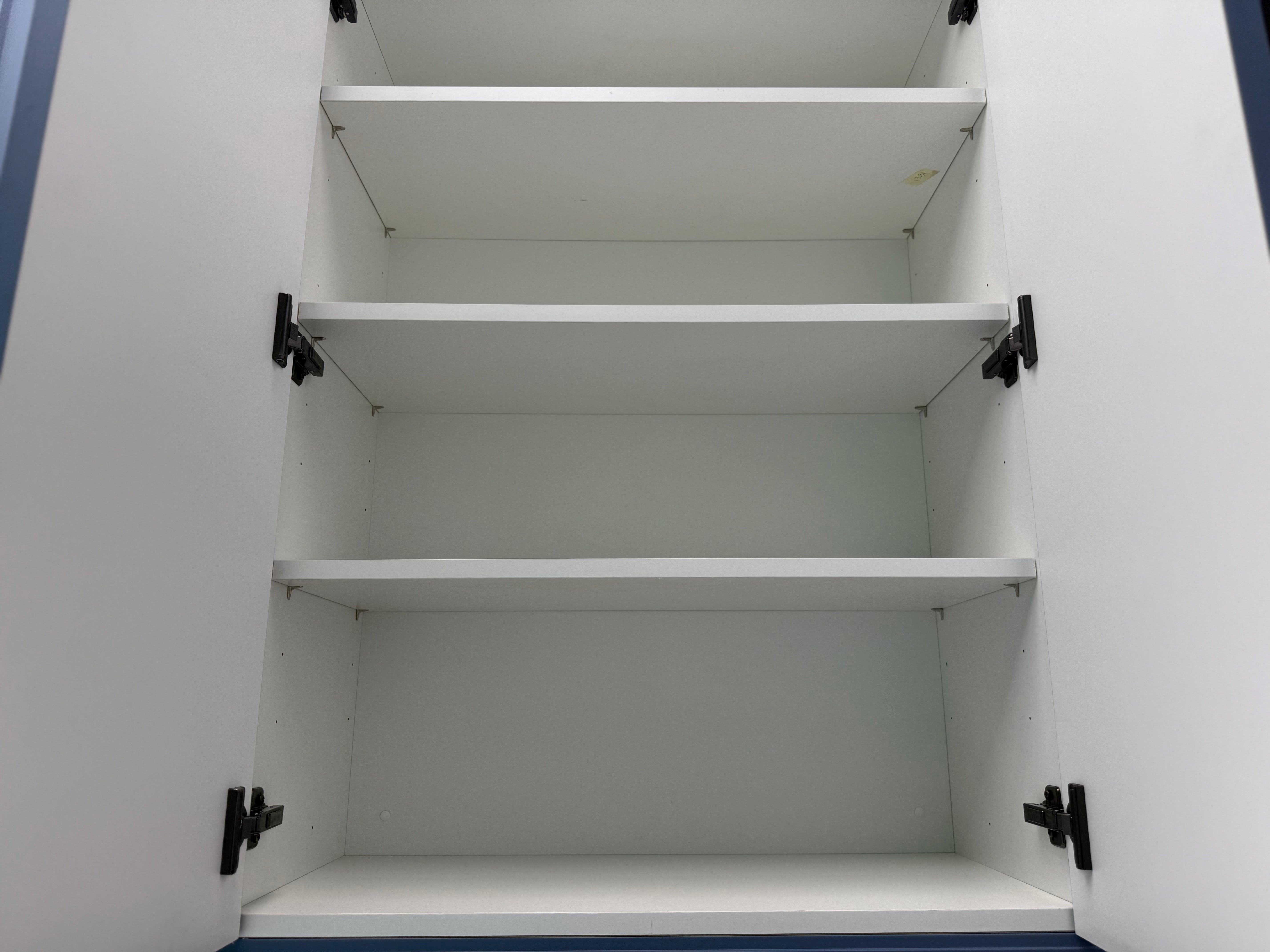 Wren Shaker Chelsea Juratek Matte Smoke Blue Kitchen Wall