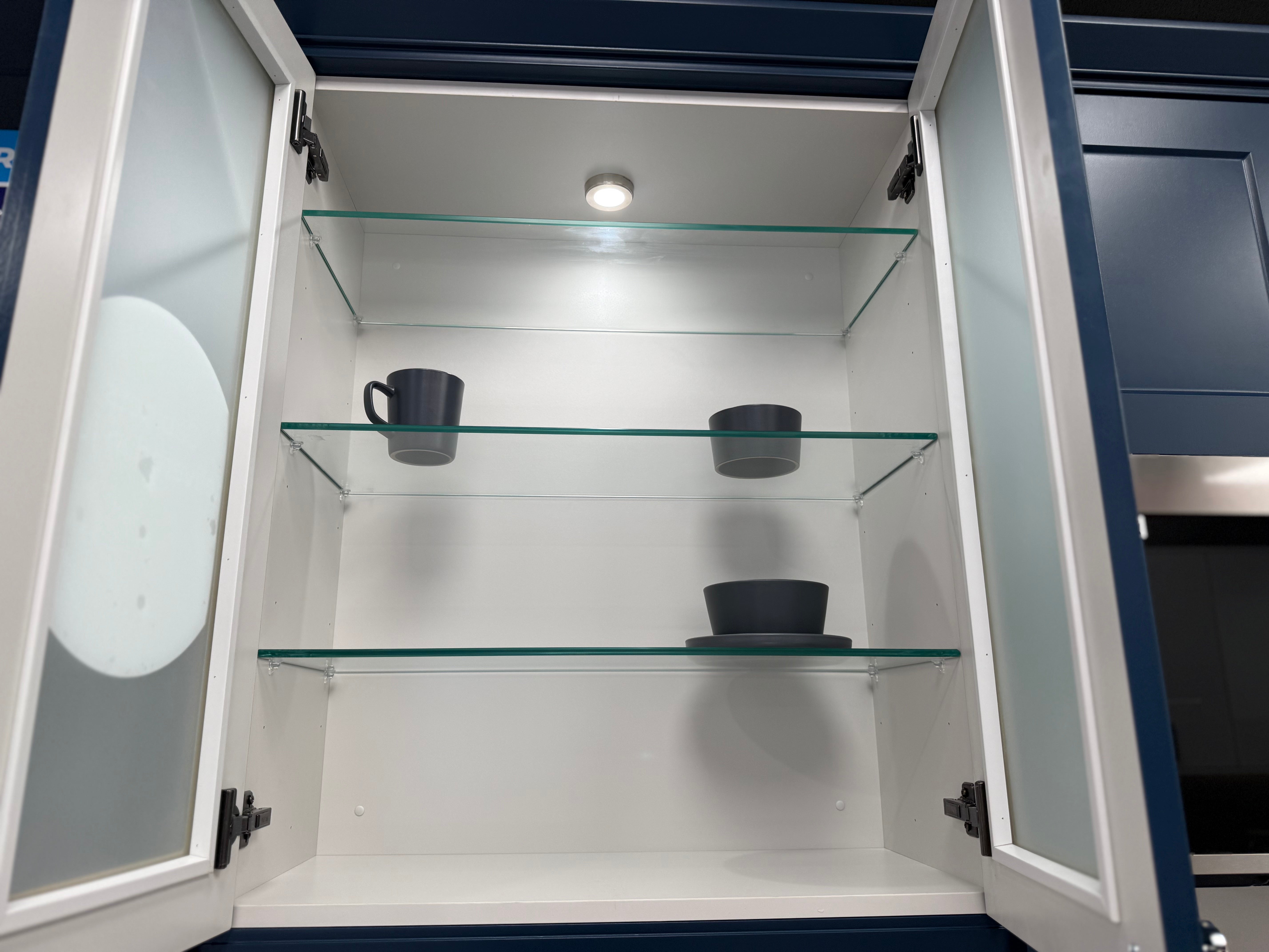 Wren Shaker Chelsea Juratek Matte Sapphire Blue Cooking Wall