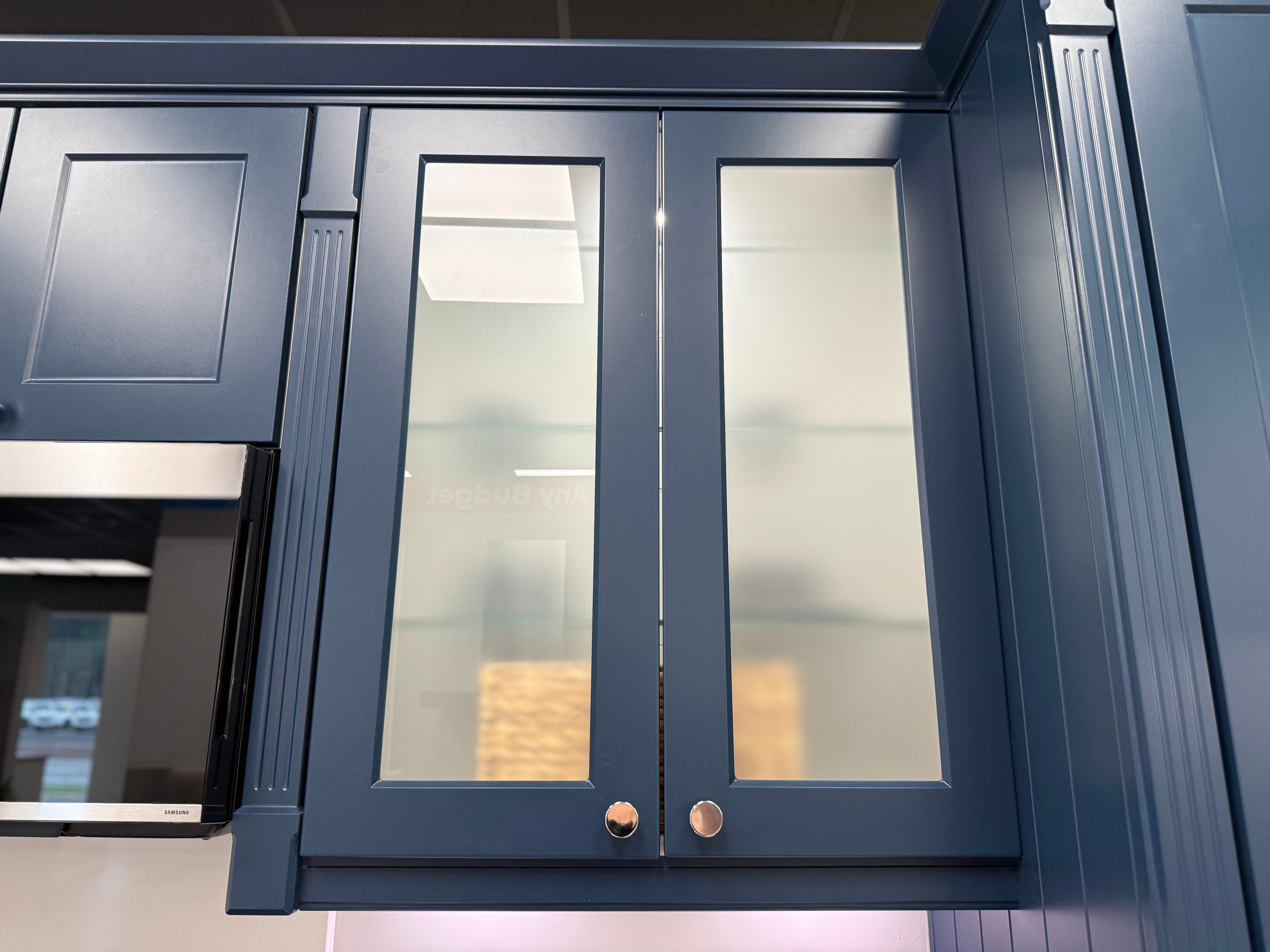 Wren Shaker Chelsea Juratek Matte Sapphire Blue Cooking Wall