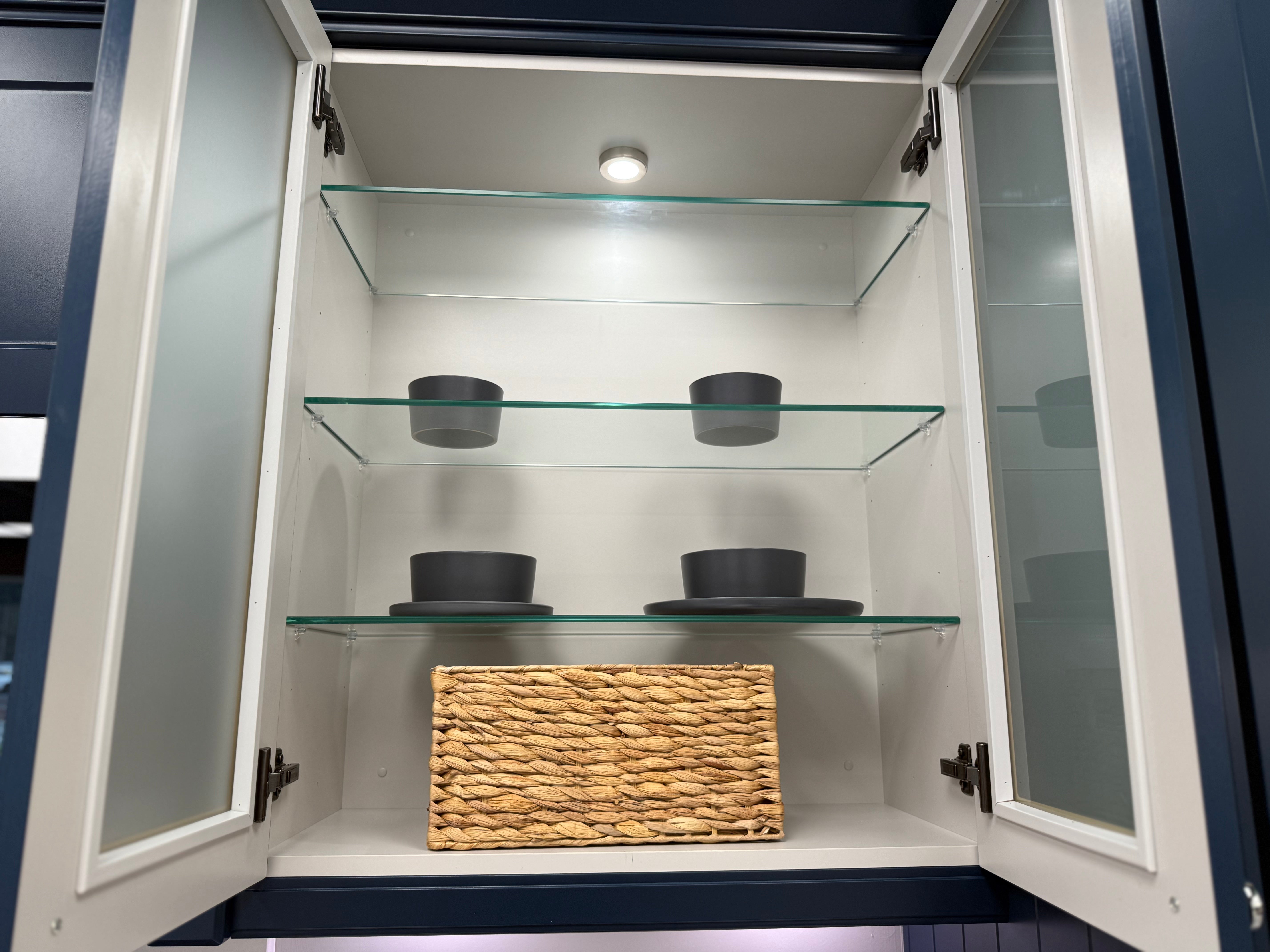 Wren Shaker Chelsea Juratek Matte Sapphire Blue Cooking Wall