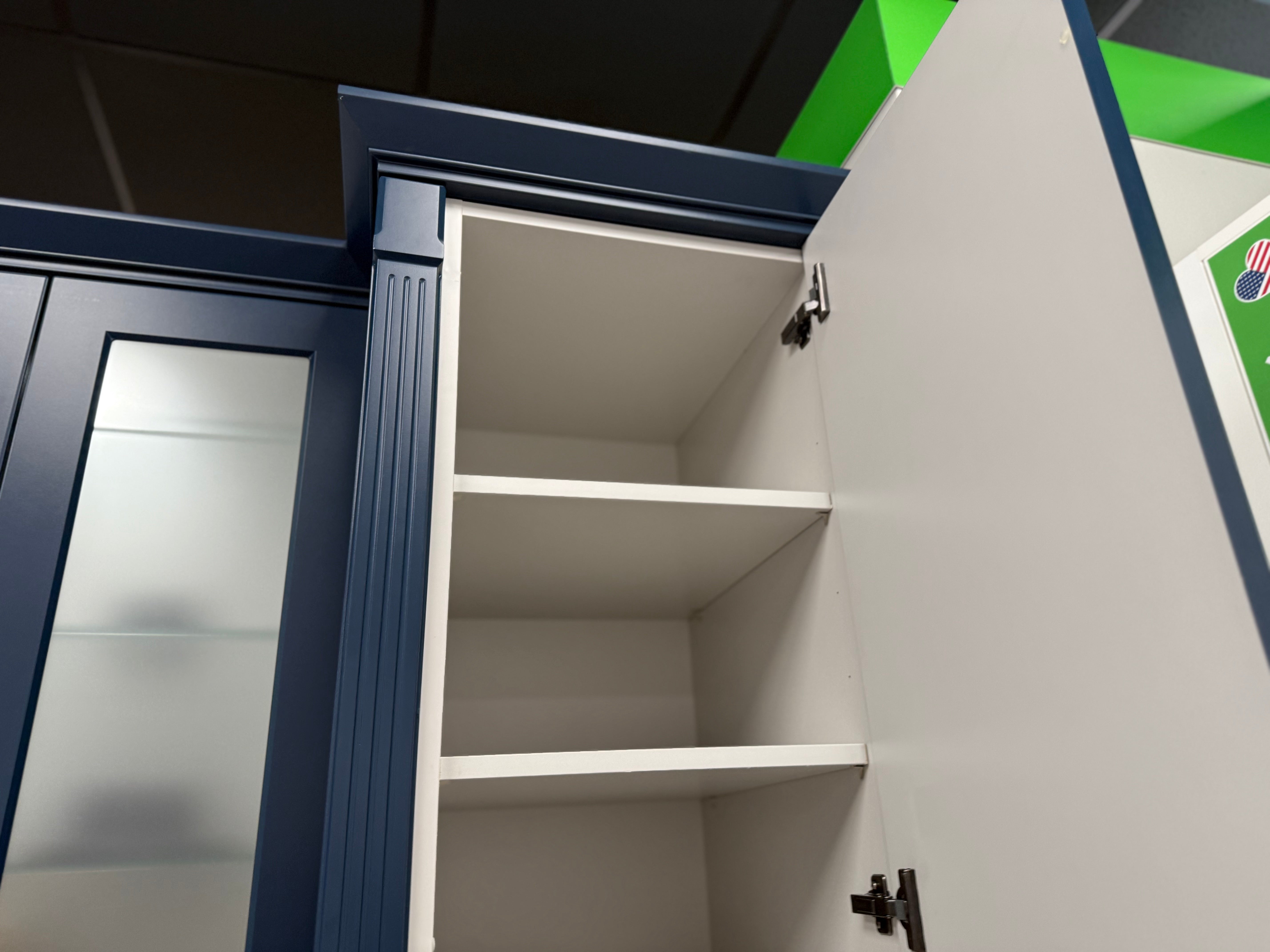 Wren Shaker Chelsea Juratek Matte Sapphire Blue Cooking Wall