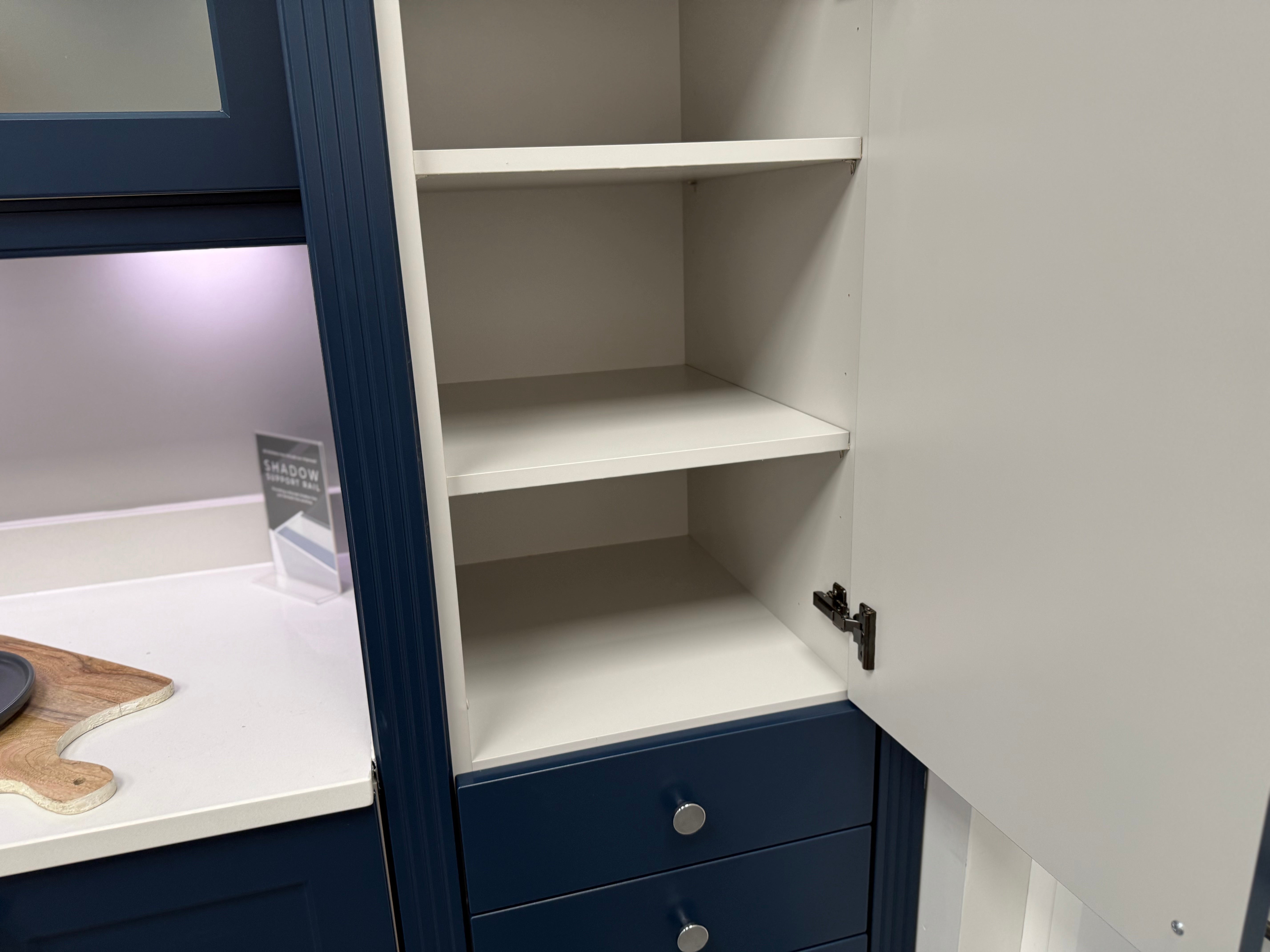 Wren Shaker Chelsea Juratek Matte Sapphire Blue Cooking Wall