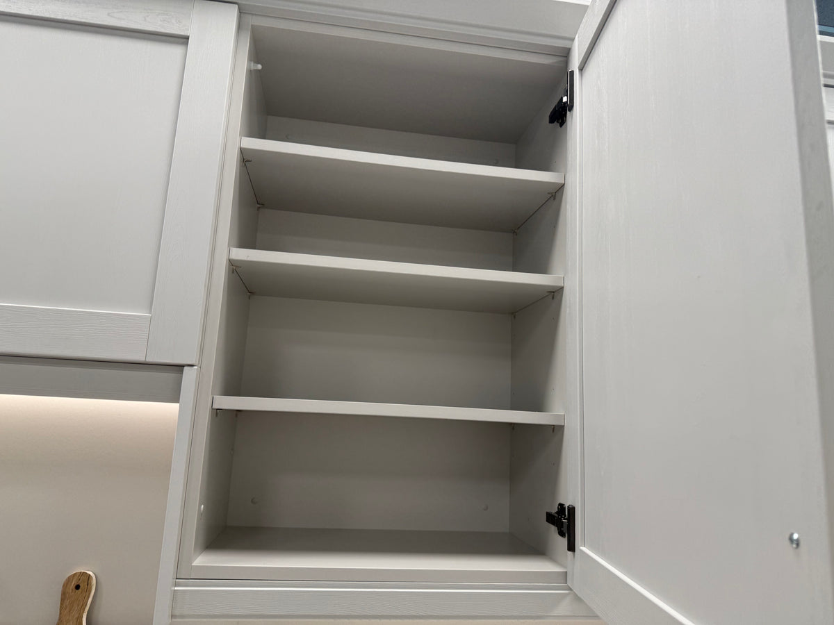 Wren Shaker Forest Classic Dust Gray & Shadow Grain Kitchen