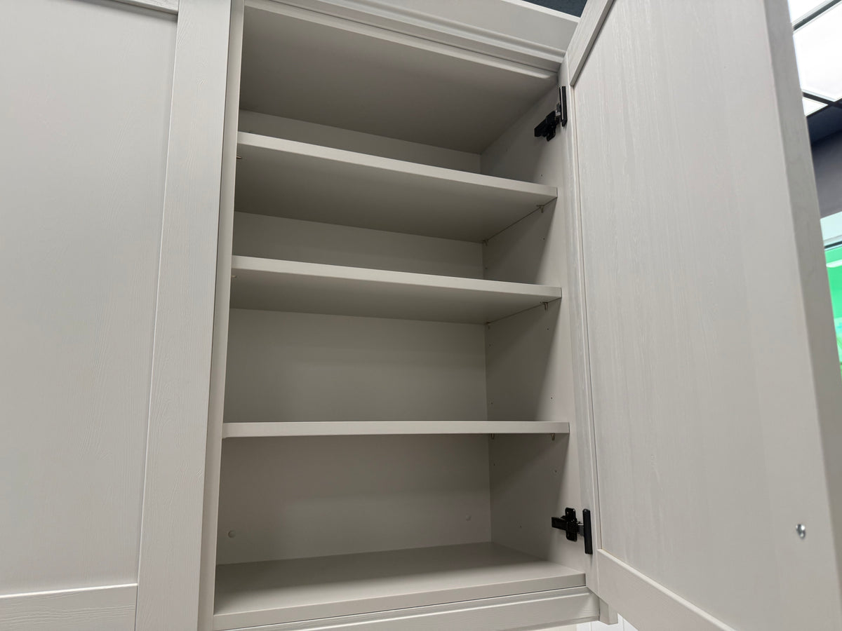 Wren Shaker Forest Classic Dust Gray & Shadow Grain Kitchen