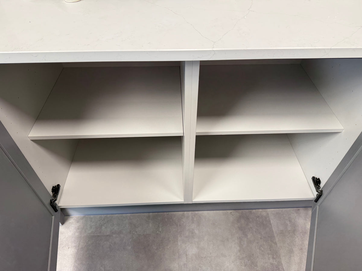 Wren Shaker Forest Classic Dust Gray & Shadow Grain Kitchen