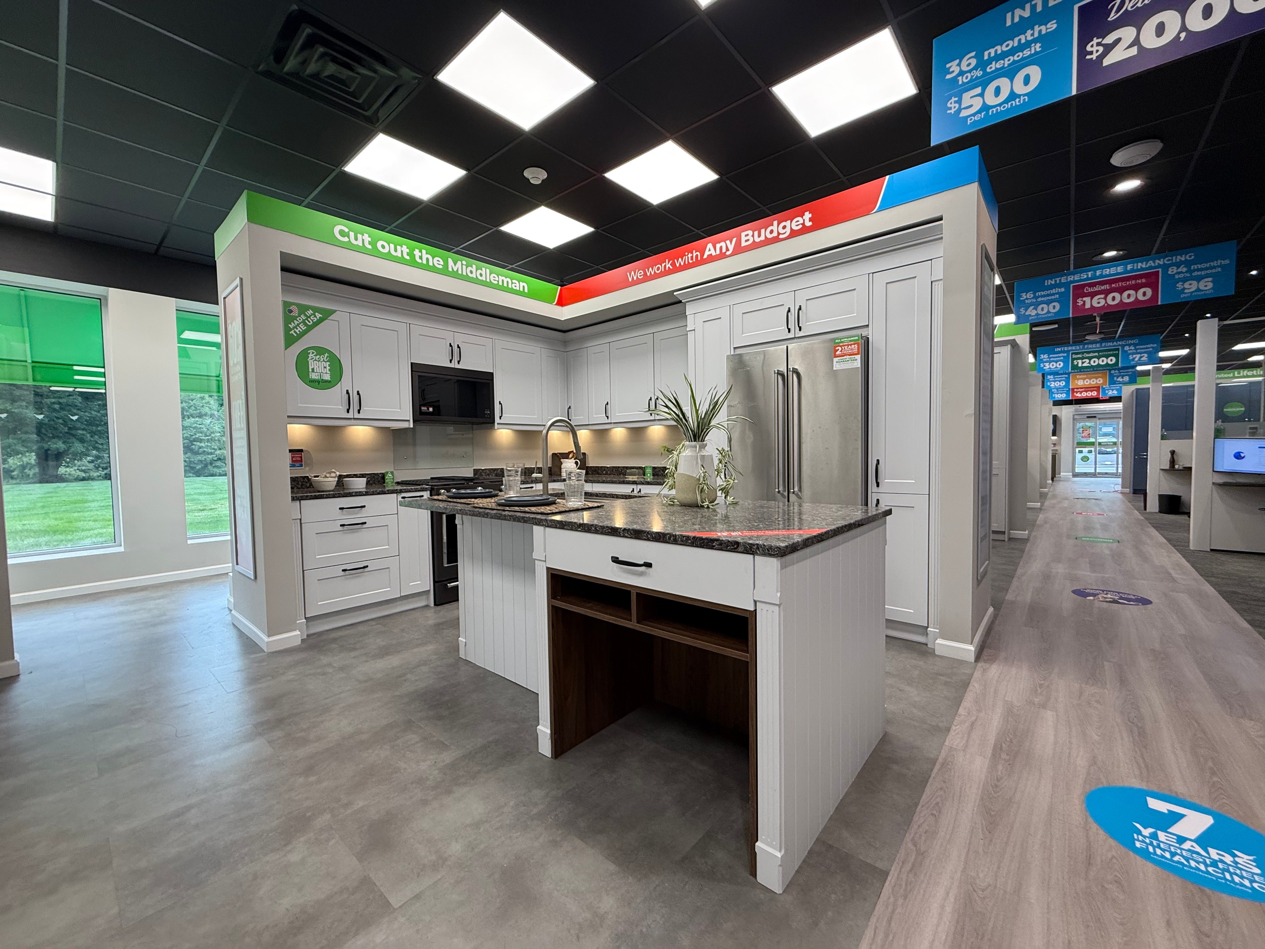 Wren Shaker Chelsea Juratek Matte Chalk White Kitchen with Island