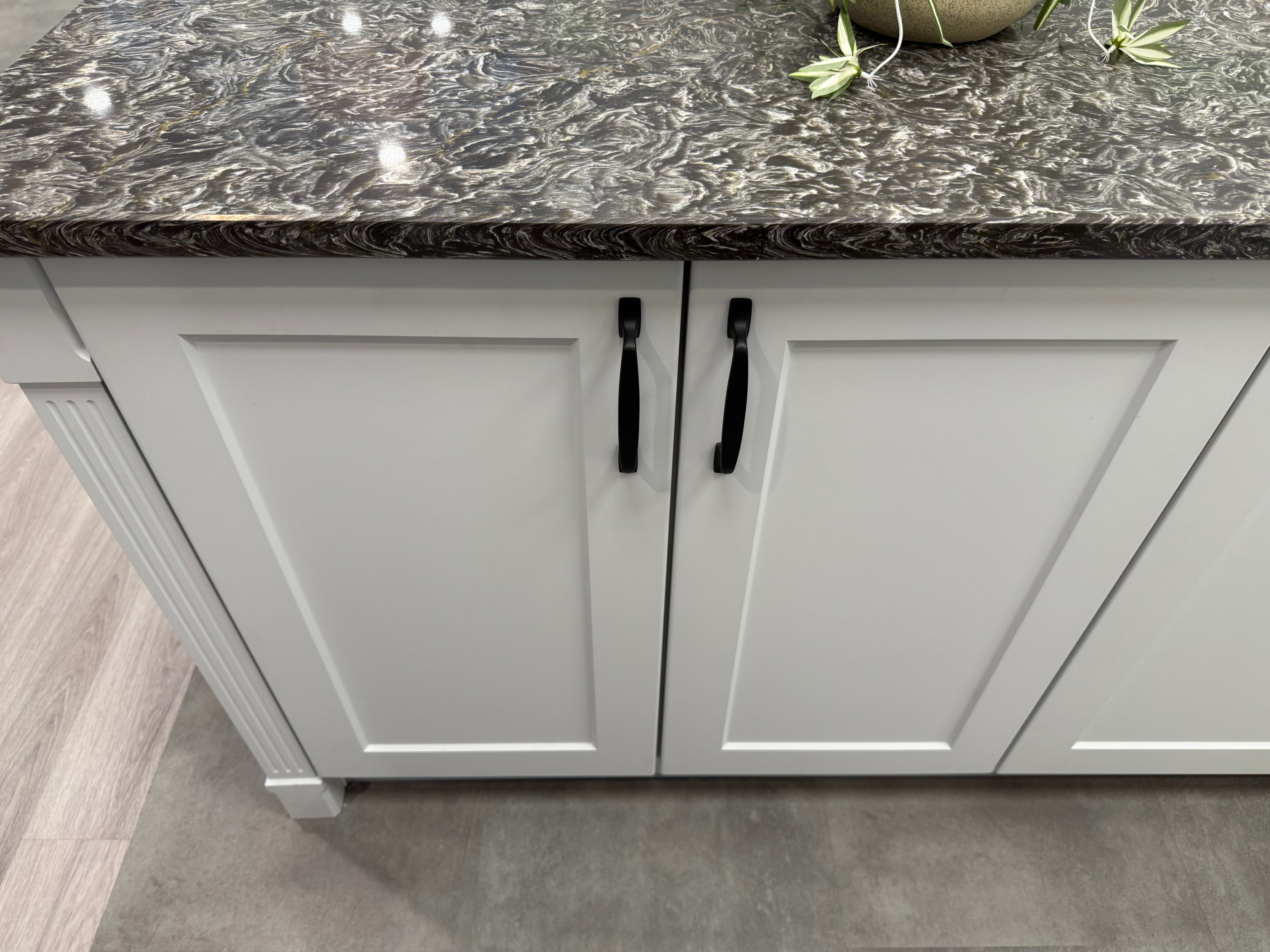 Wren Shaker Chelsea Juratek Matte Chalk White Kitchen with Island