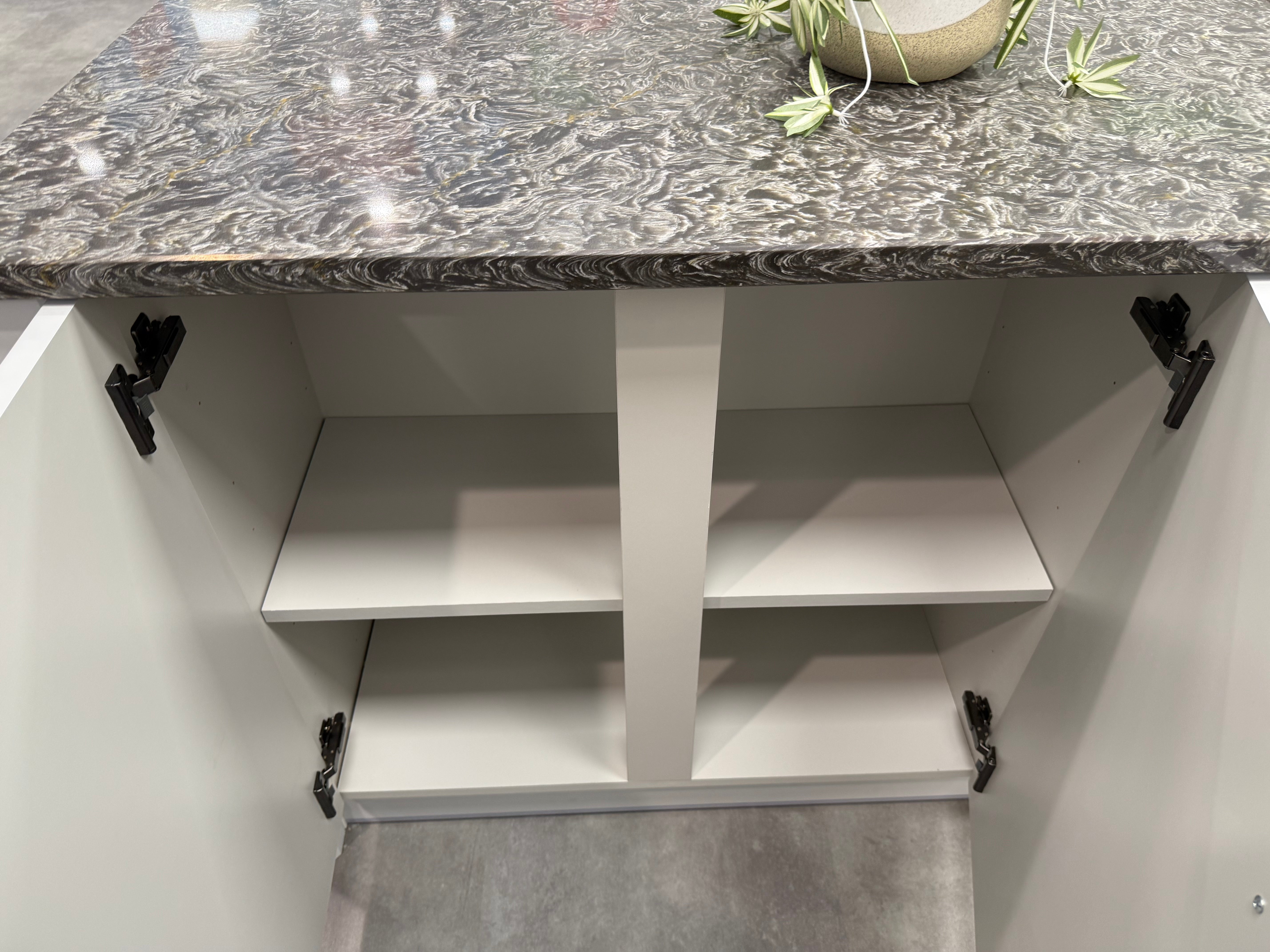 Wren Shaker Chelsea Juratek Matte Chalk White Kitchen with Island