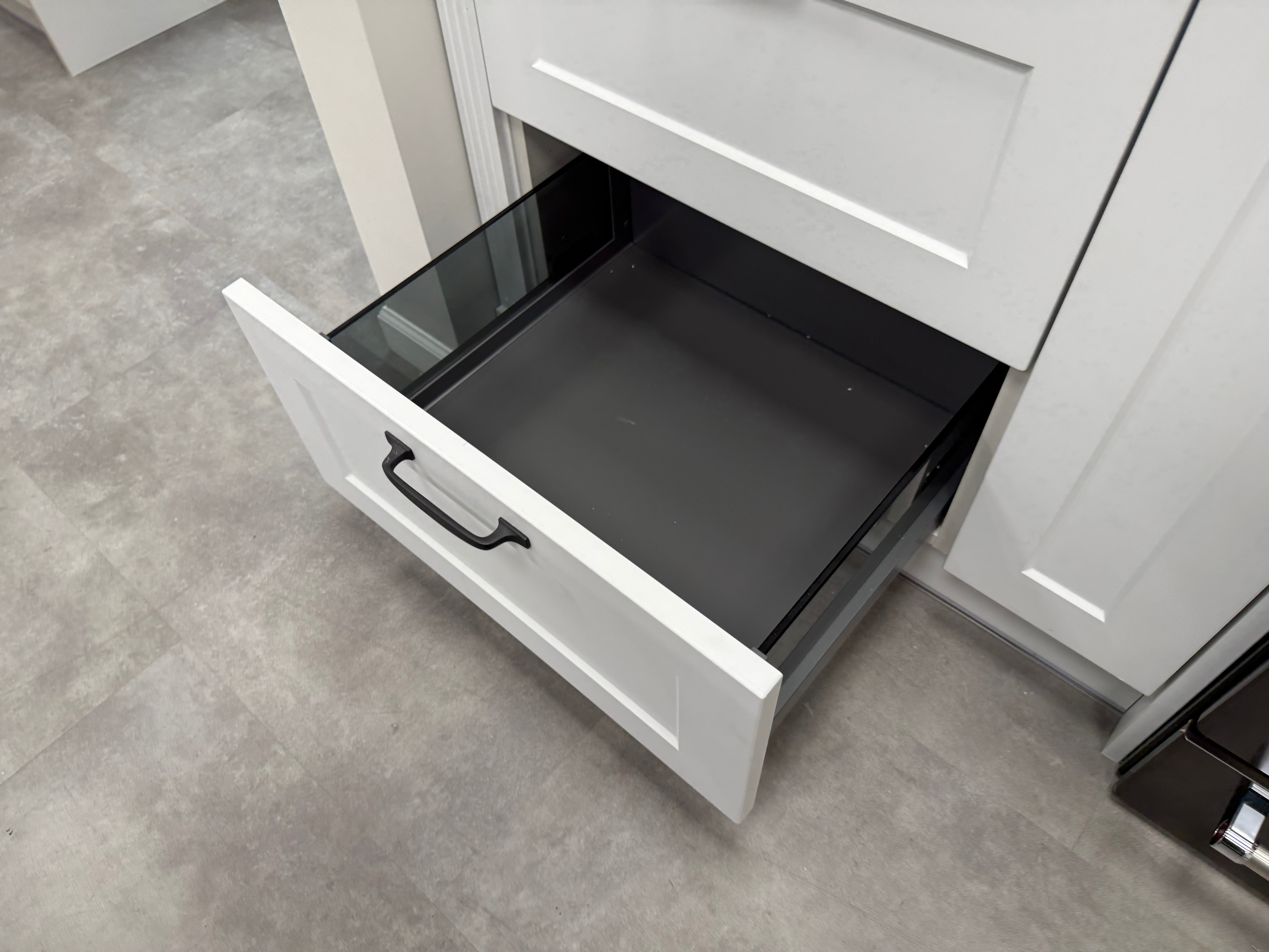 Wren Shaker Chelsea Juratek Matte Chalk White Kitchen with Island