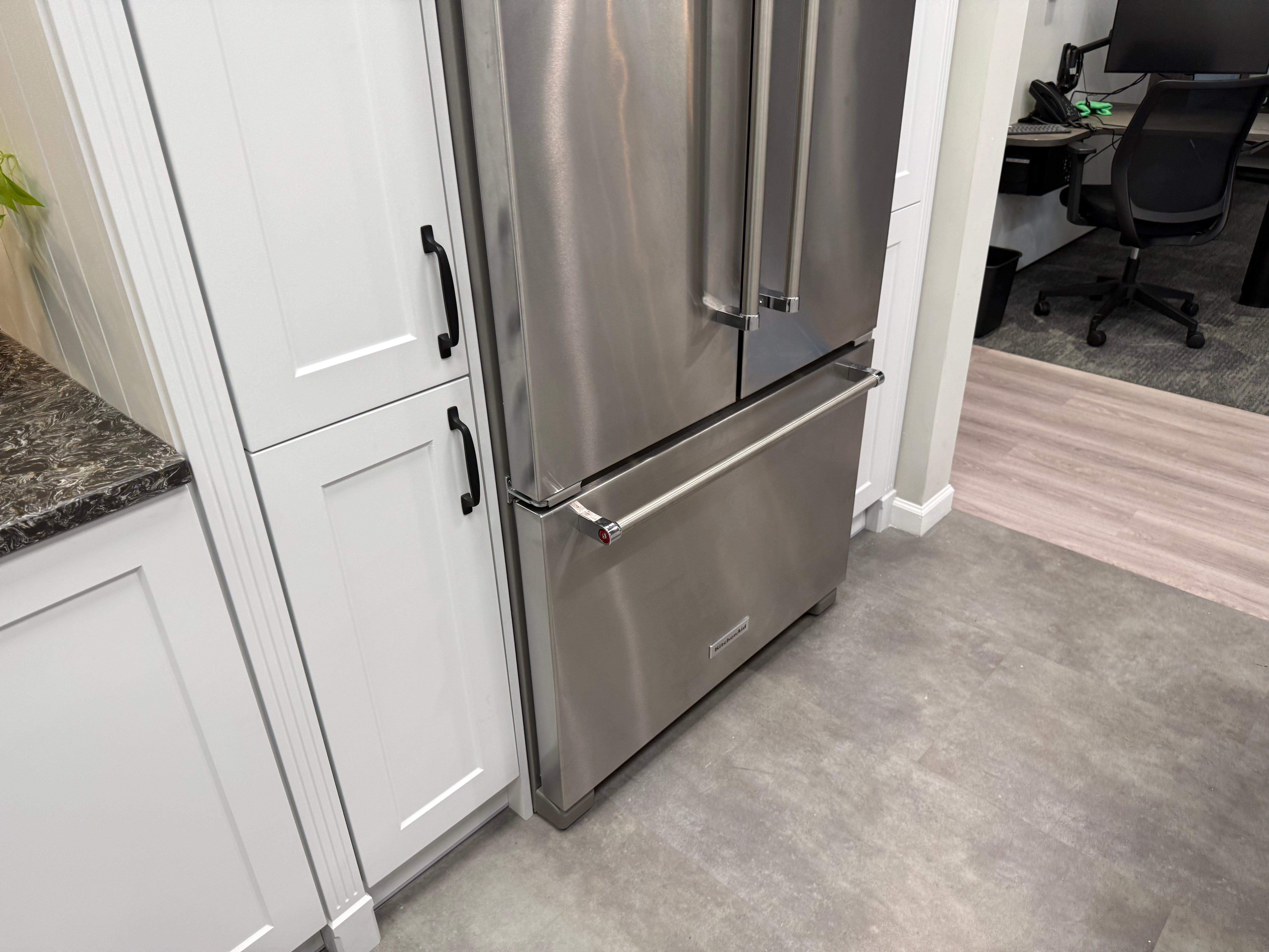 Wren Shaker Chelsea Juratek Matte Chalk White Kitchen with Island