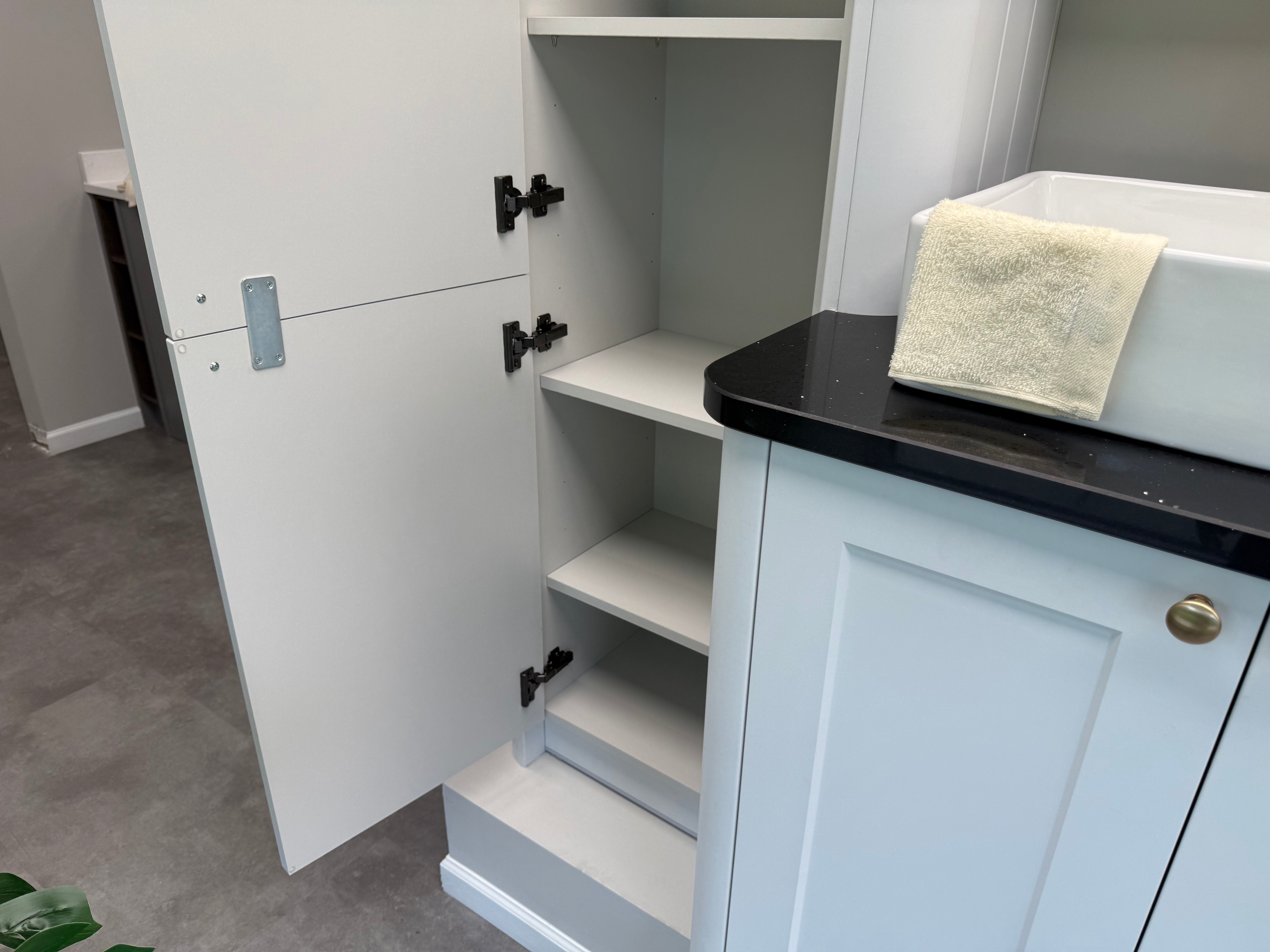 Wren Shaker Off White Built-In Double Vanity