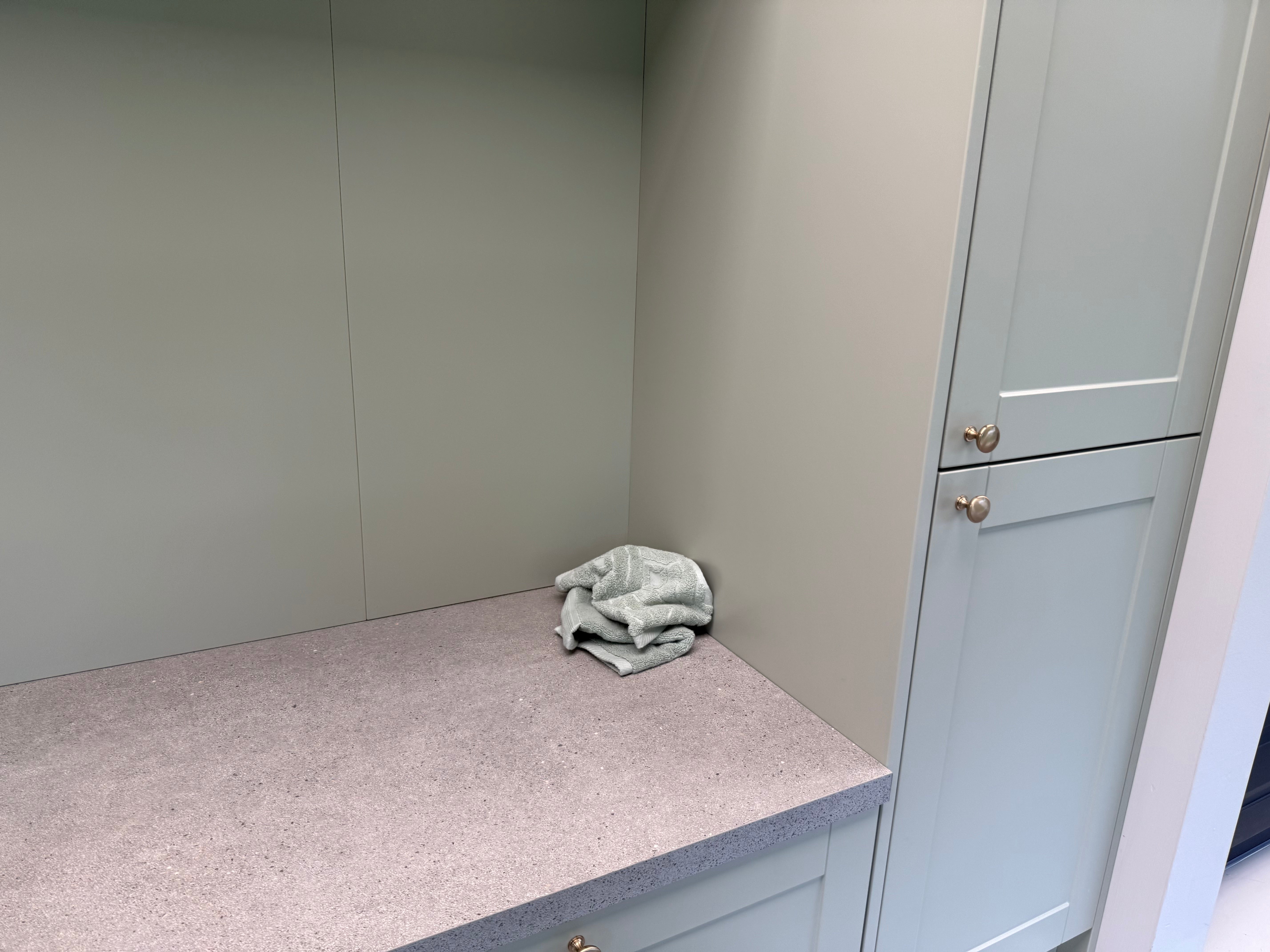 Wren Shaker Light Green Mudroom