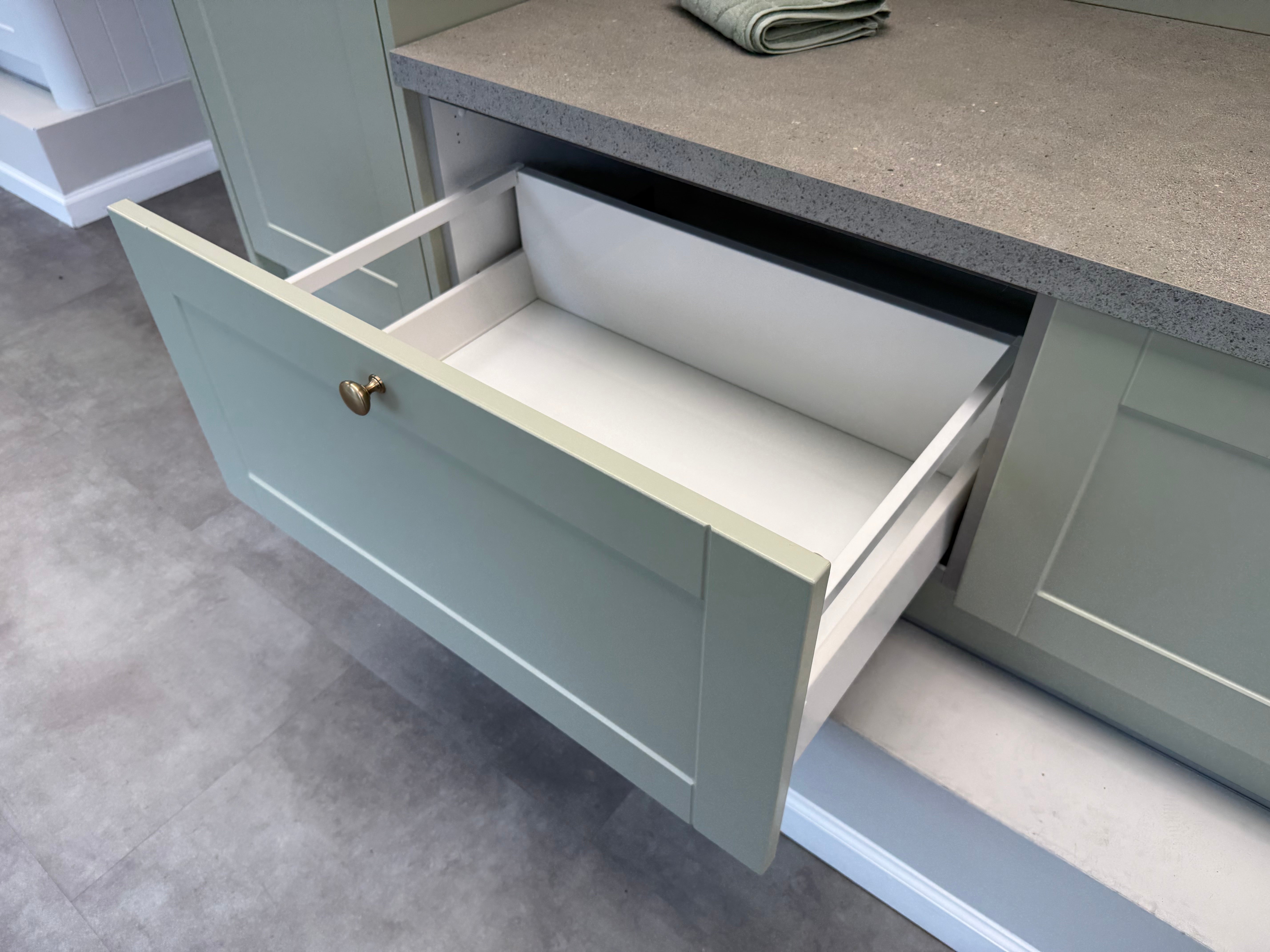 Wren Shaker Light Green Mudroom