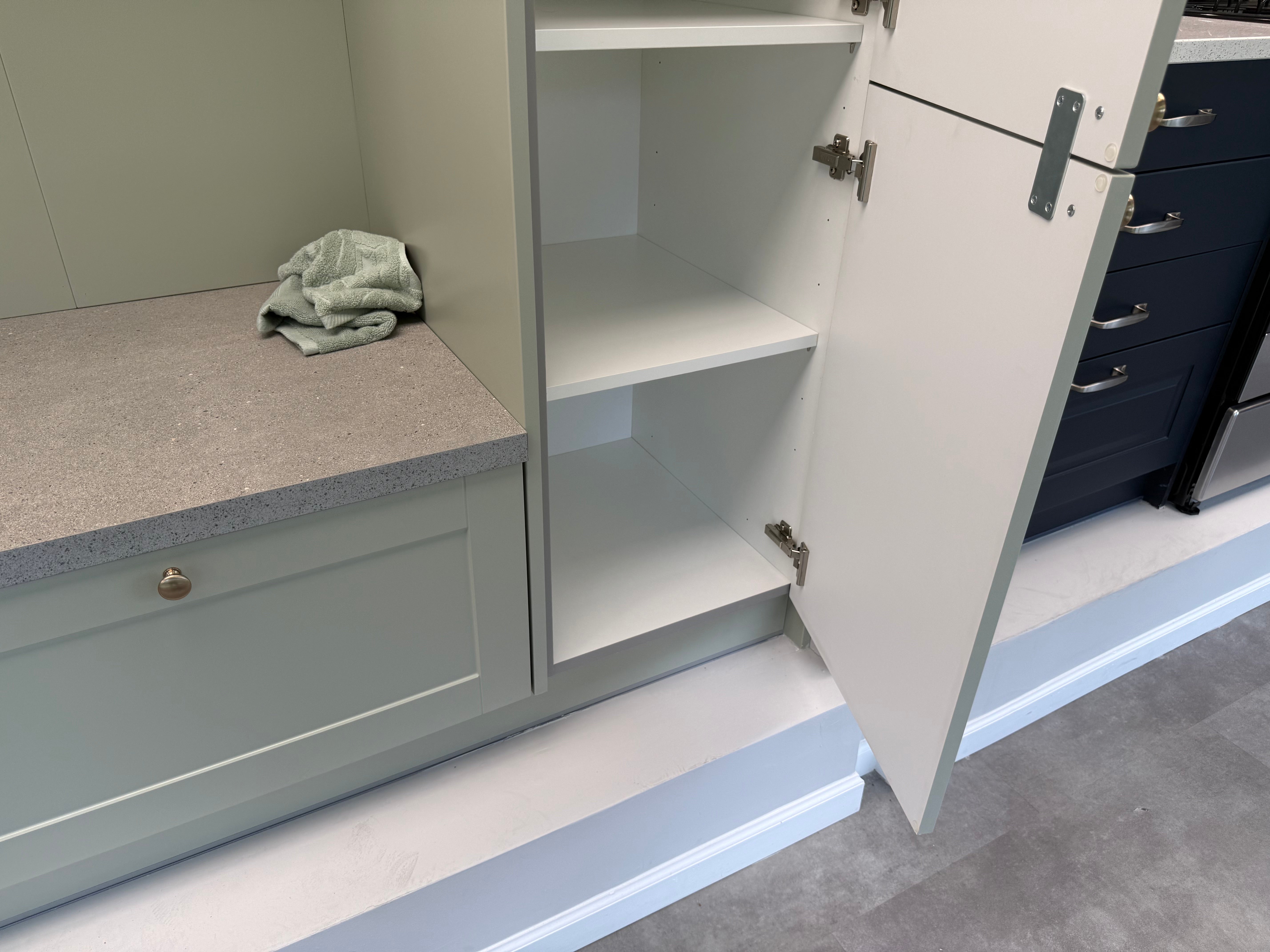 Wren Shaker Light Green Mudroom