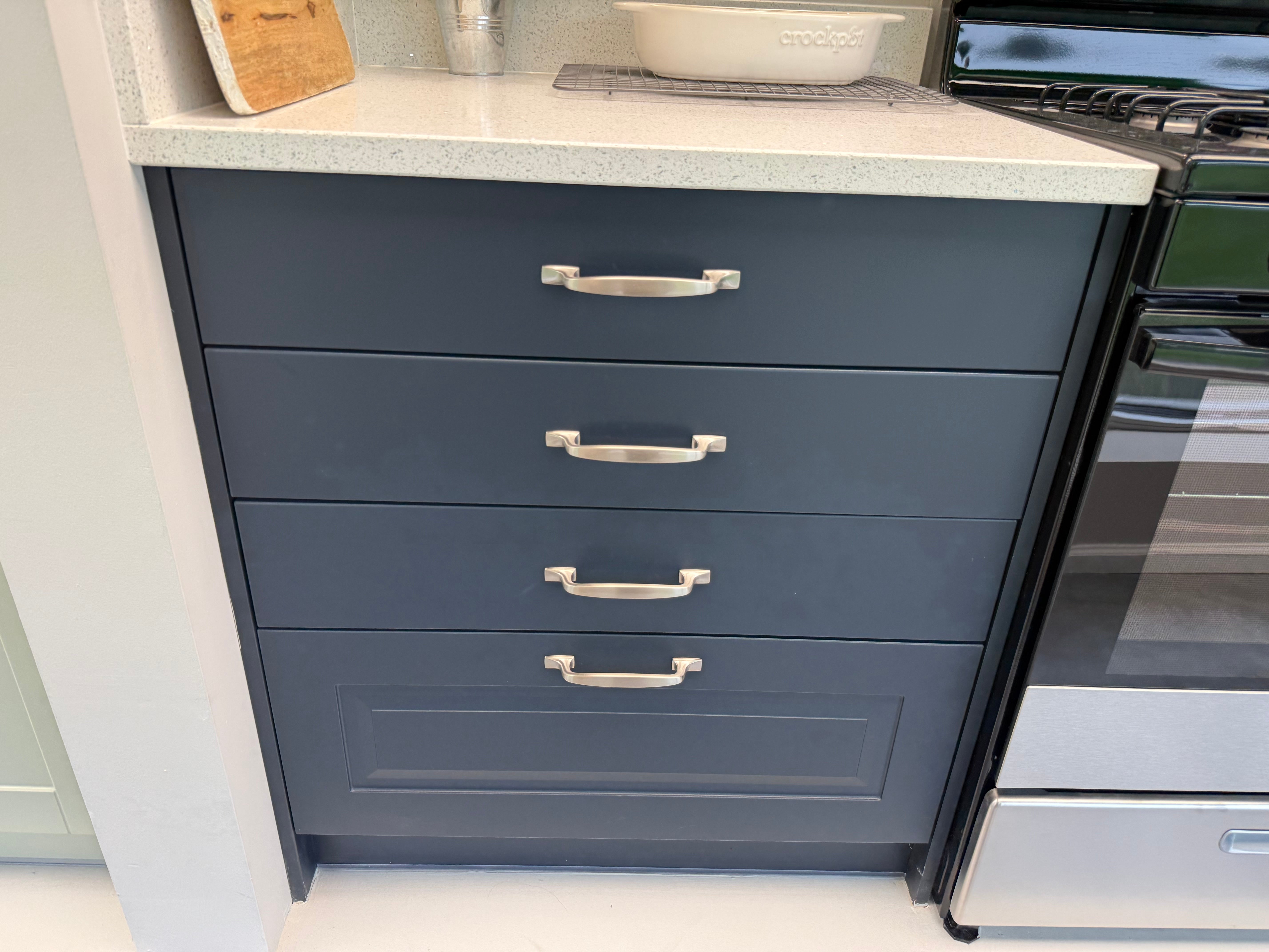 Wren Infinity Architect Navy Blue Matte Kitchen