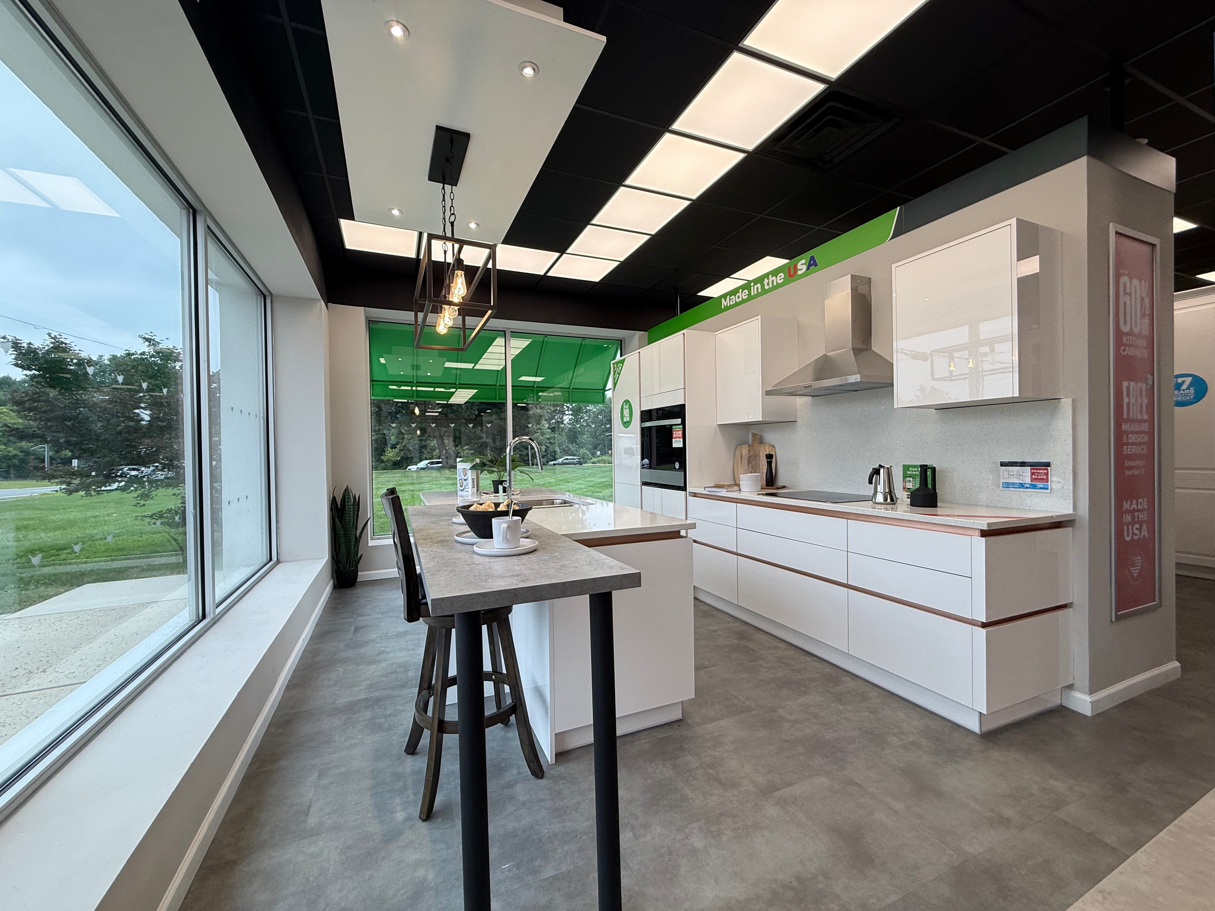 Wren Infinity Plus Milano Ultra Bianco Gloss Kitchen with Island