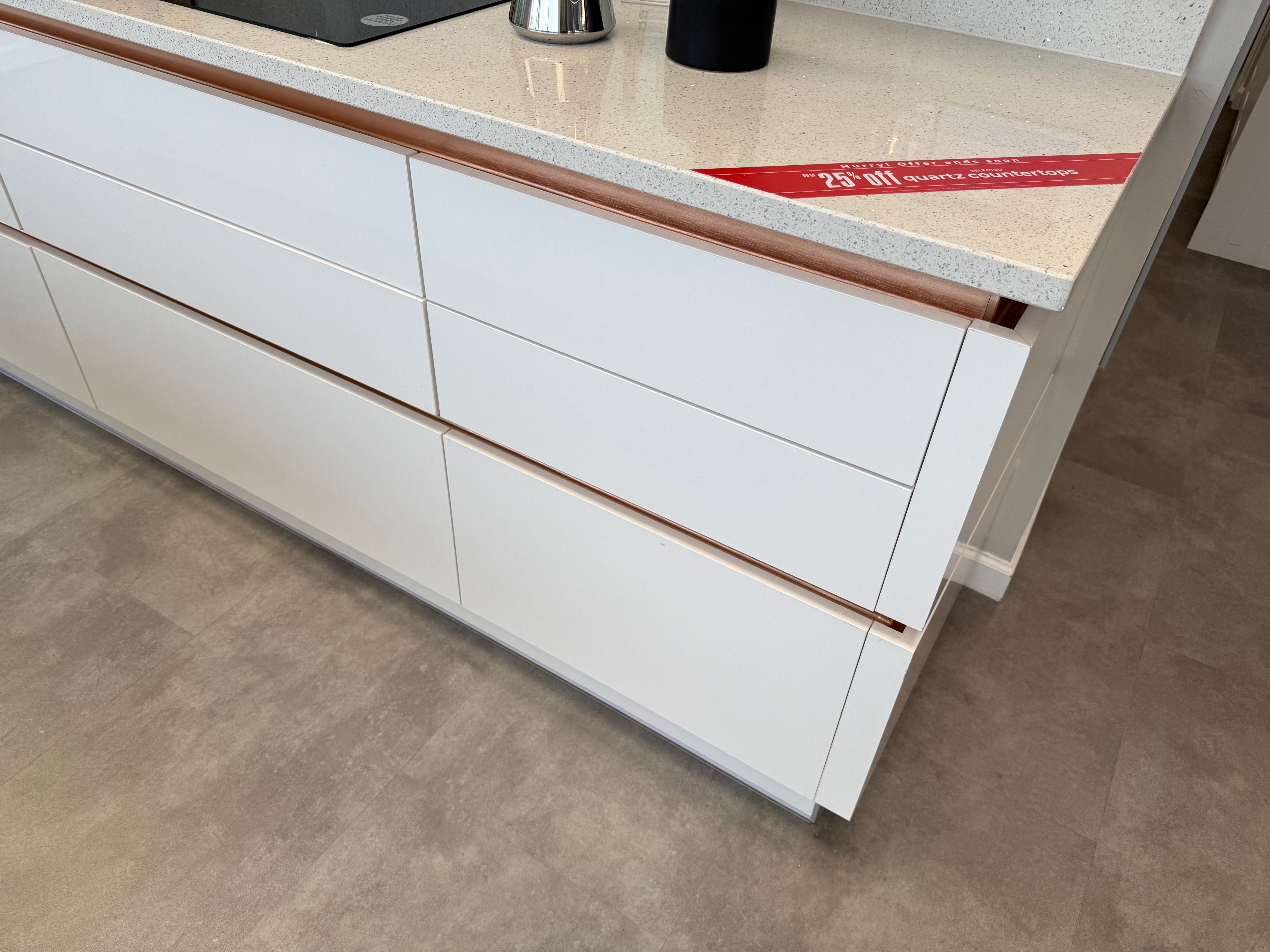 Wren Infinity Plus Milano Ultra Bianco Gloss Kitchen with Island