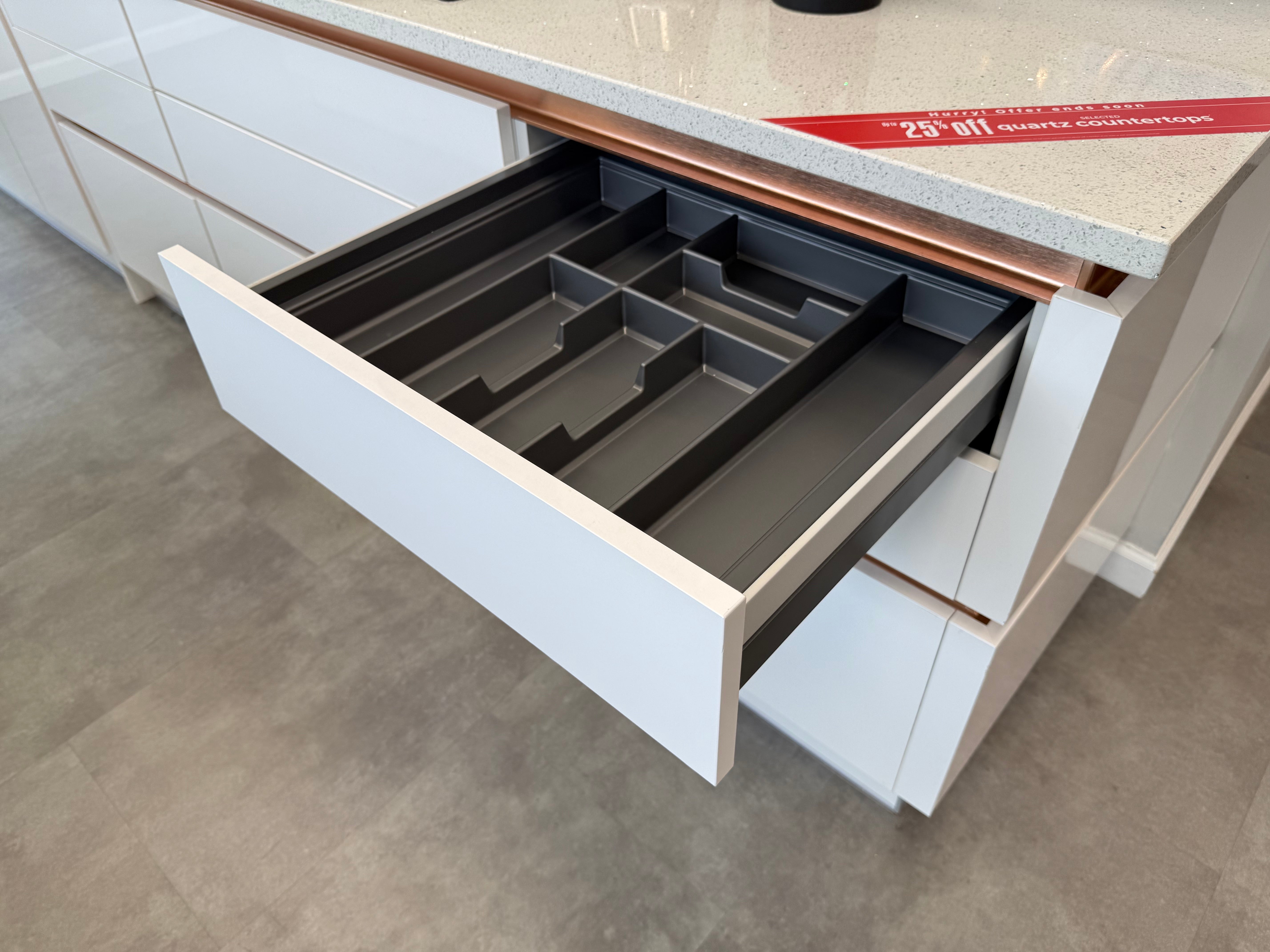 Wren Infinity Plus Milano Ultra Bianco Gloss Kitchen with Island