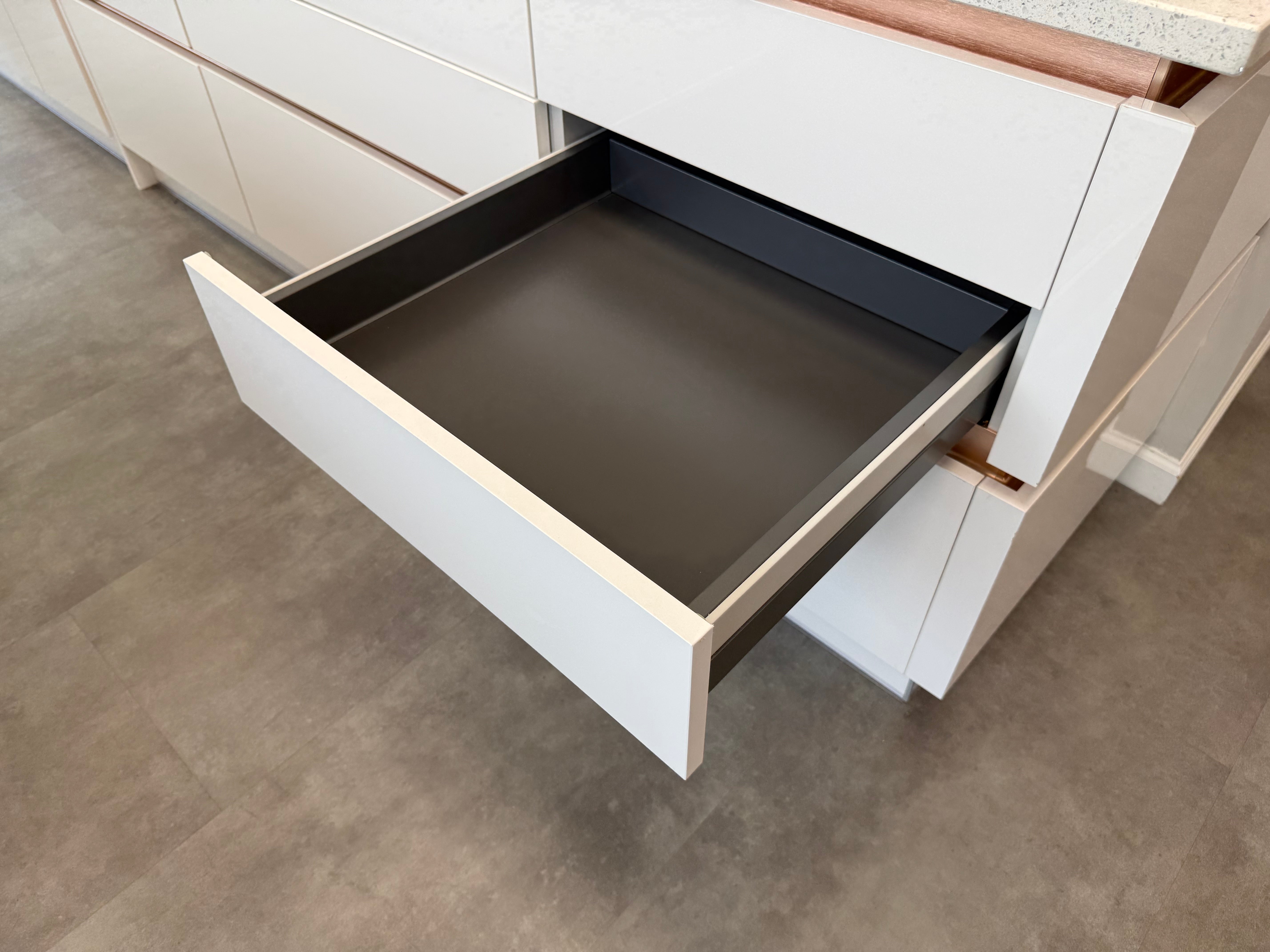 Wren Infinity Plus Milano Ultra Bianco Gloss Kitchen with Island