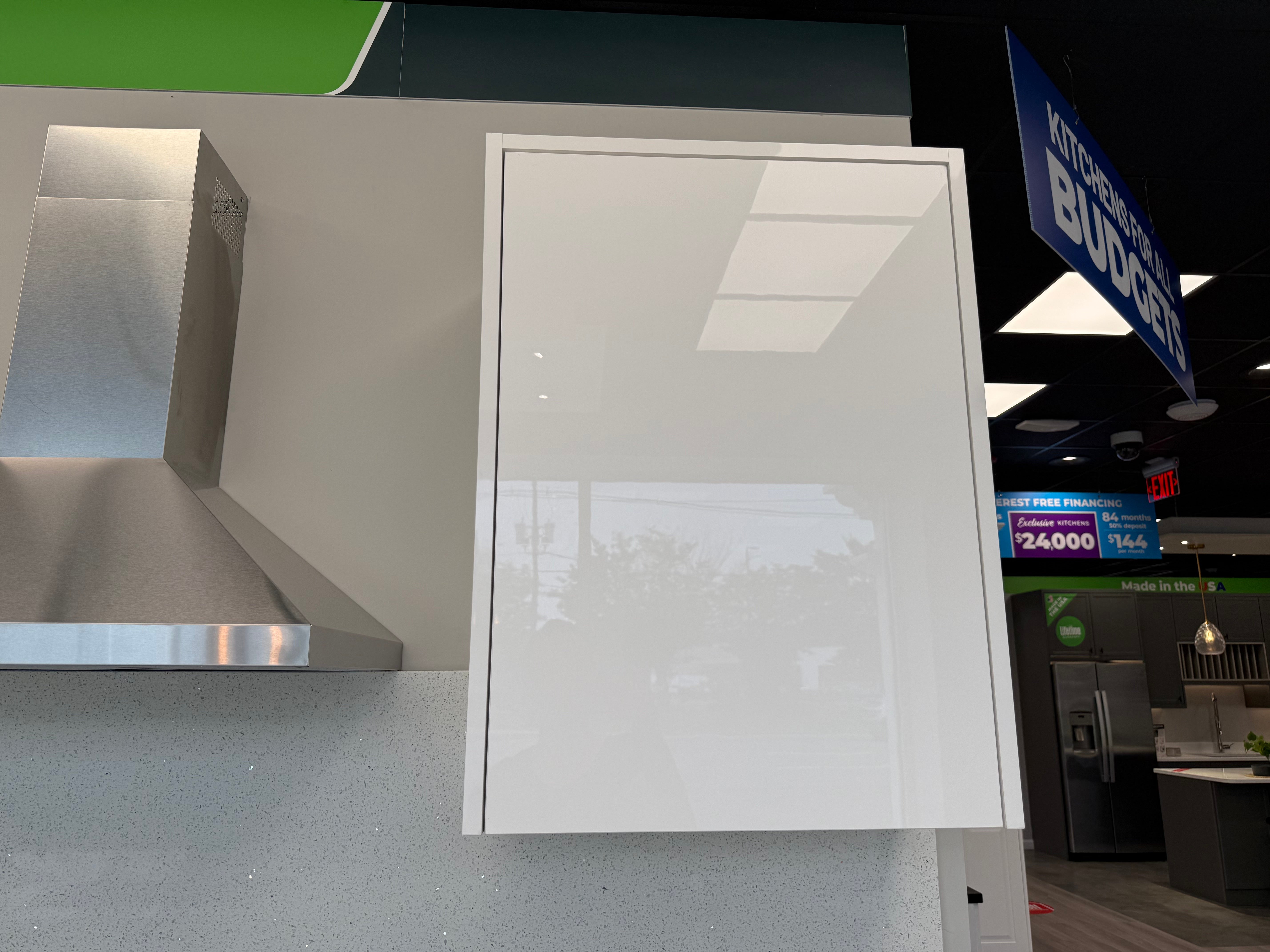 Wren Infinity Plus Milano Ultra Bianco Gloss Kitchen with Island