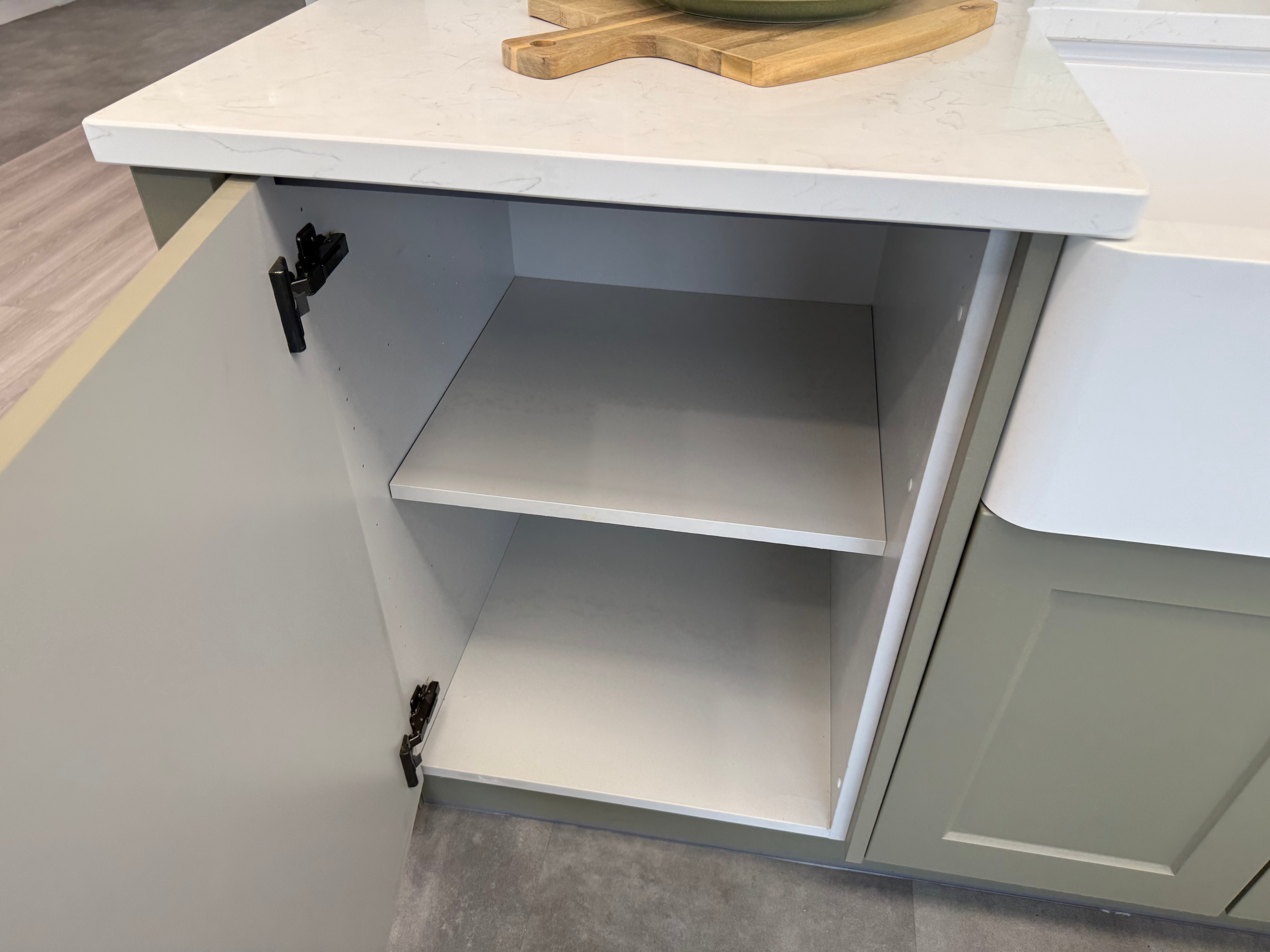 Wren Shaker Chelsea Juratek Mushroom & Olive Green Matte Kitchen