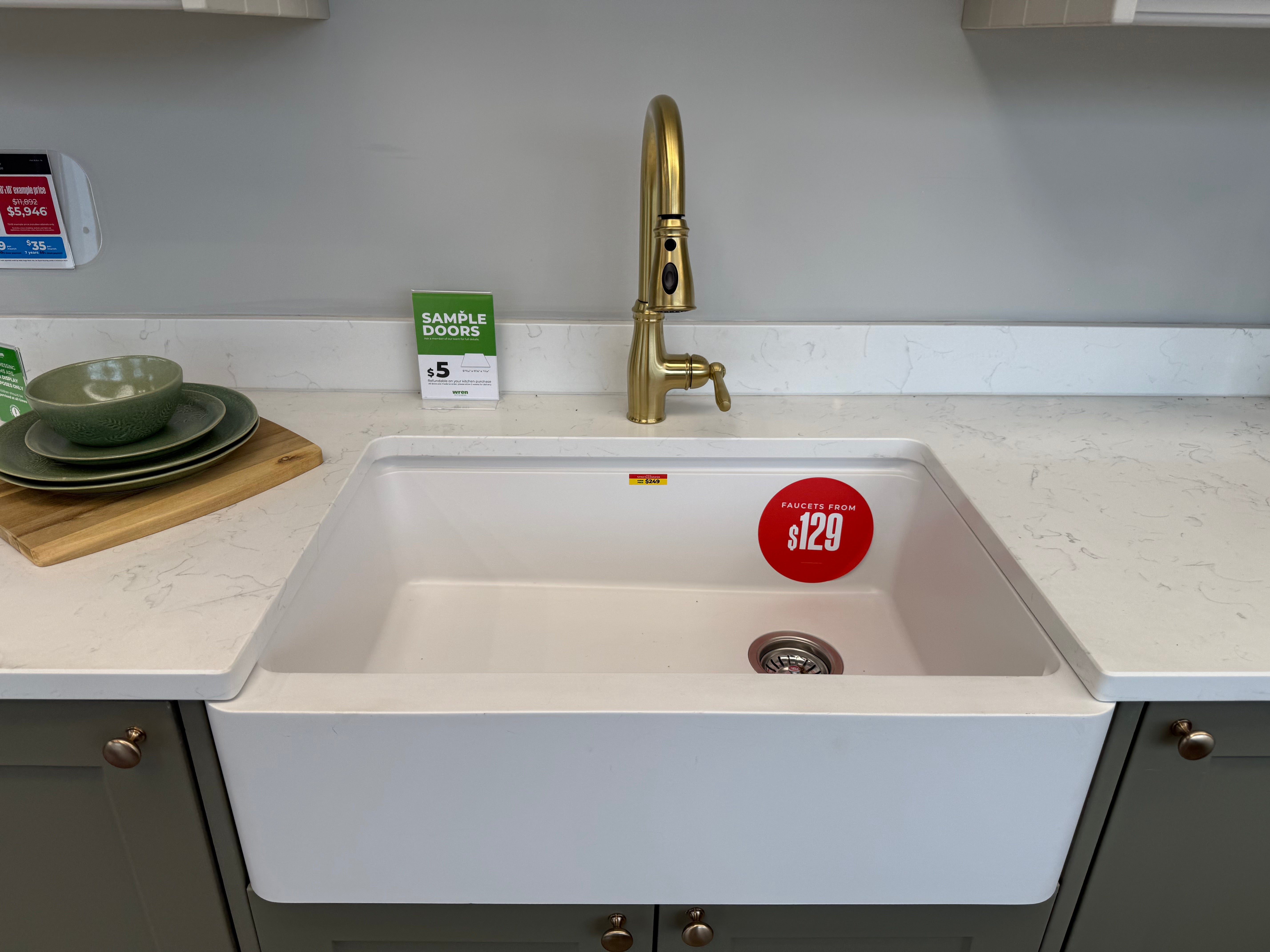 Wren Shaker Chelsea Juratek Mushroom & Olive Green Matte Kitchen