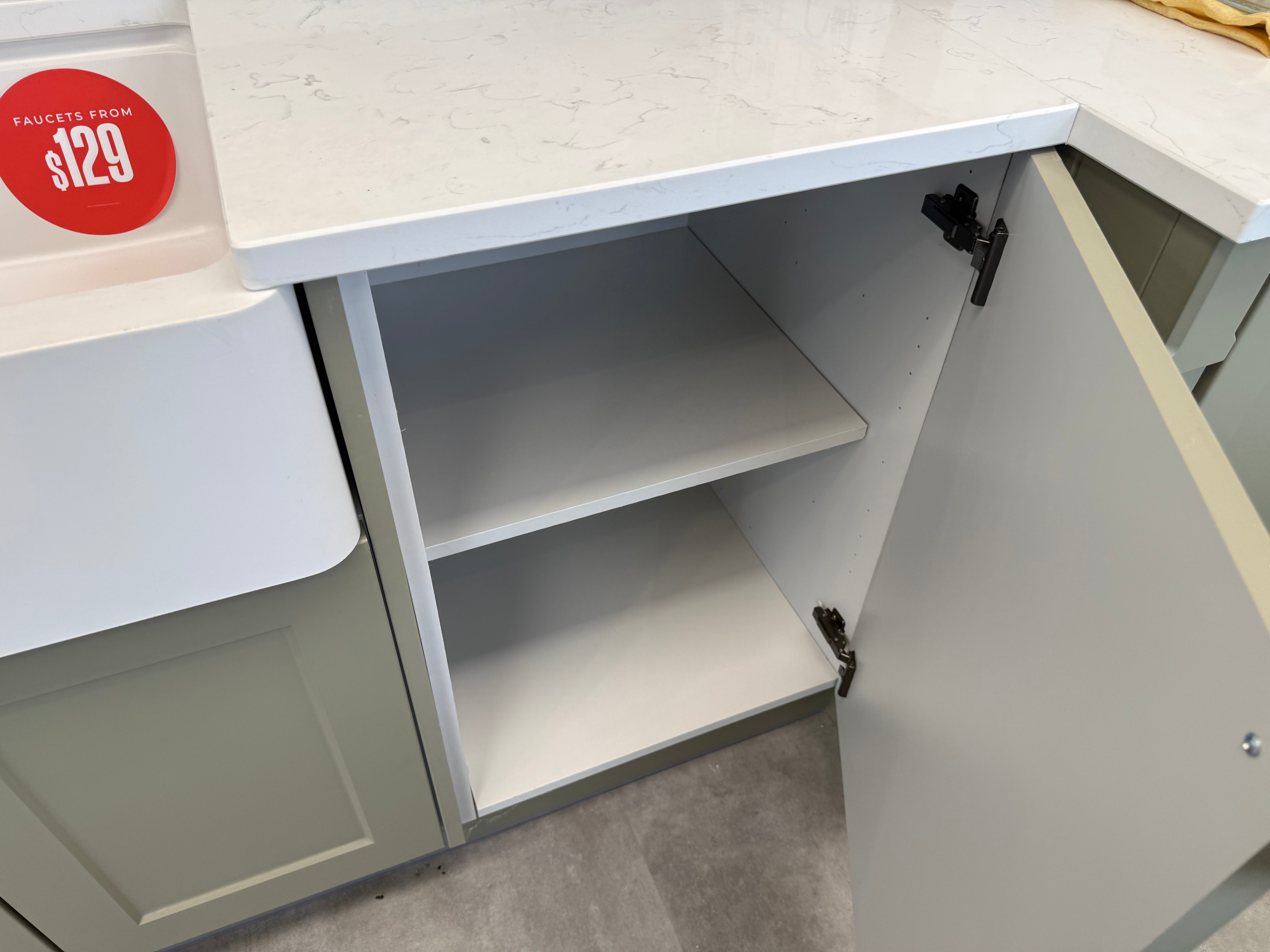 Wren Shaker Chelsea Juratek Mushroom & Olive Green Matte Kitchen