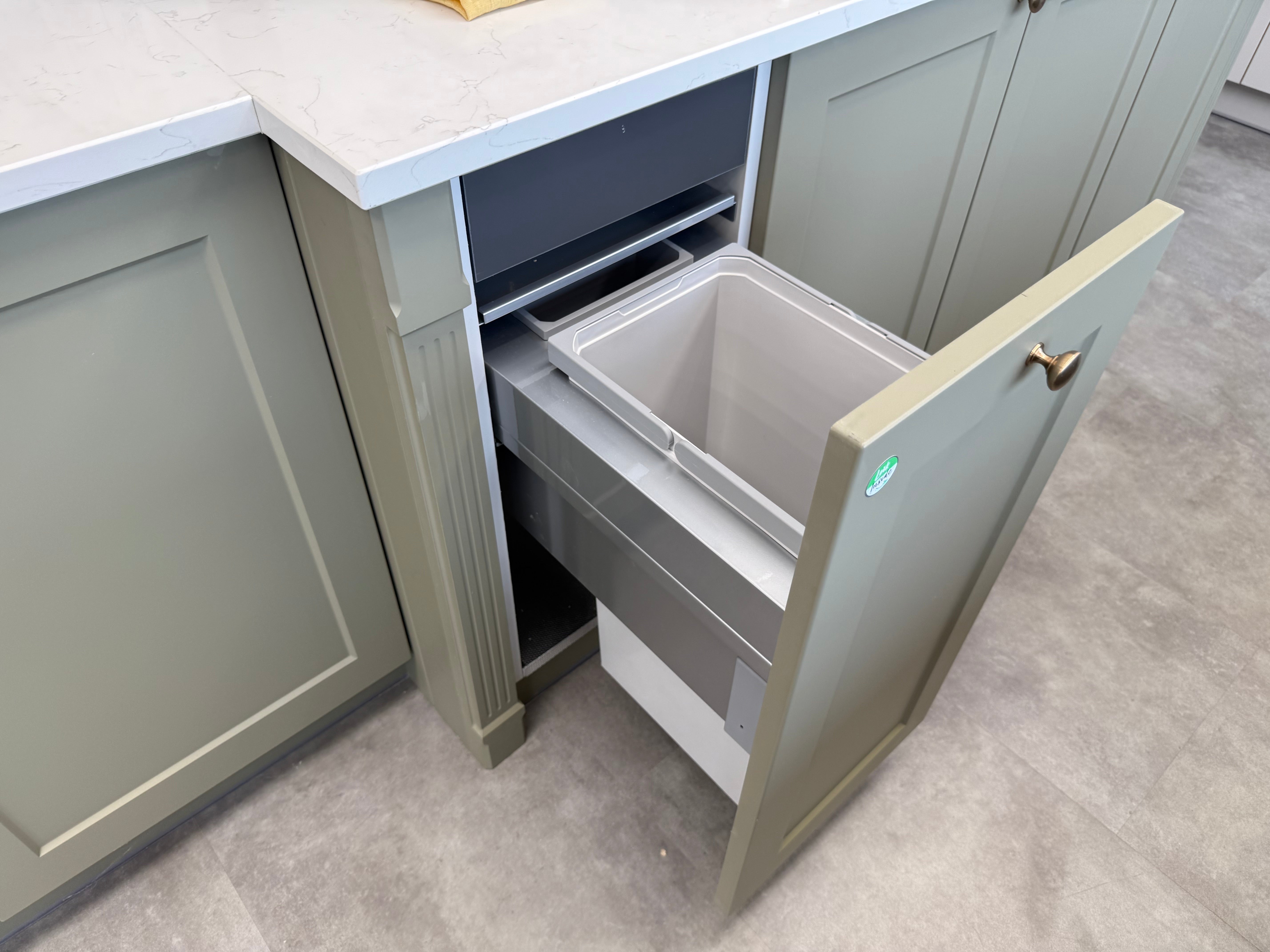 Wren Shaker Chelsea Juratek Mushroom & Olive Green Matte Kitchen