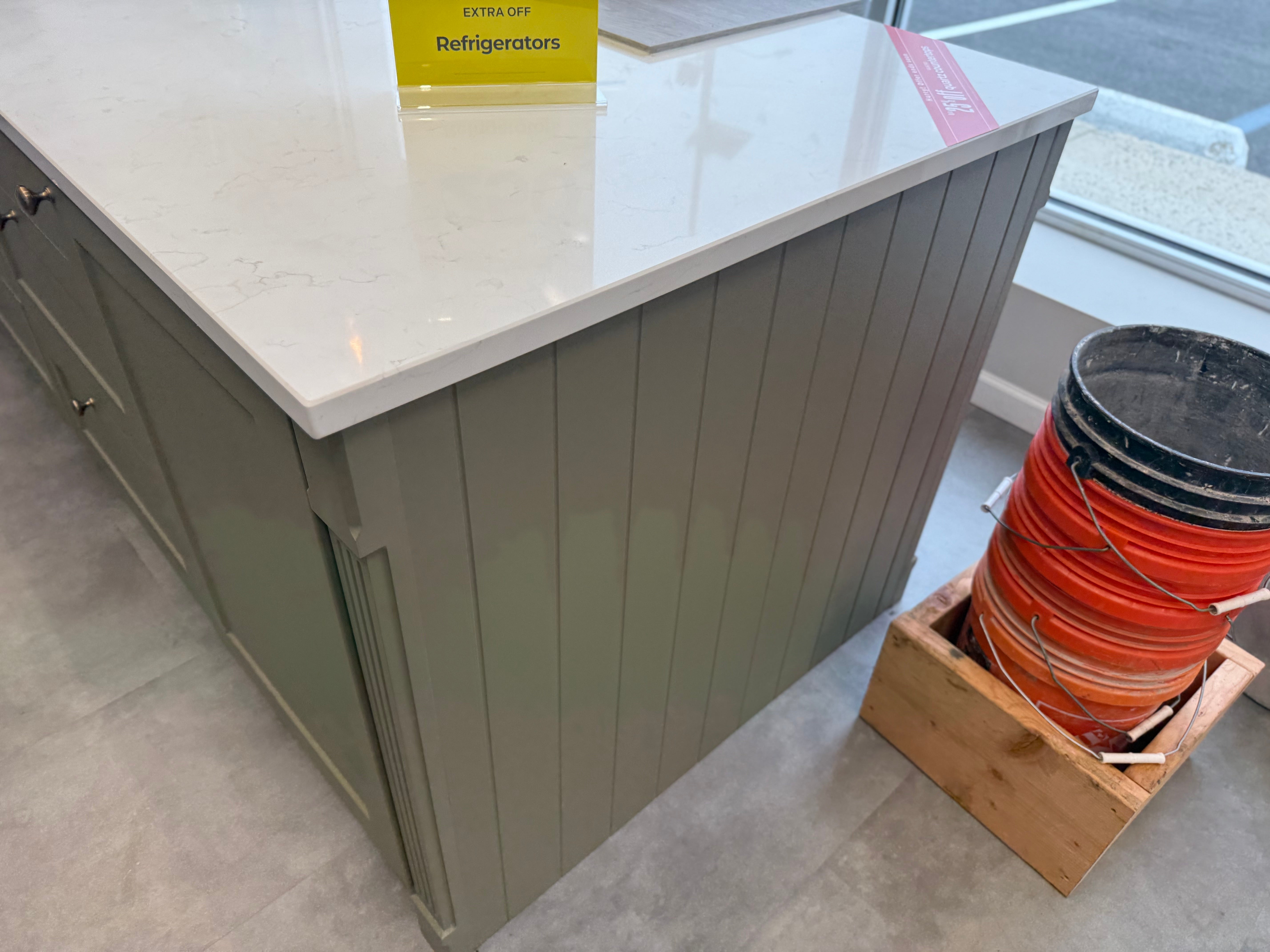 Wren Shaker Chelsea Juratek Mushroom & Olive Green Matte Kitchen