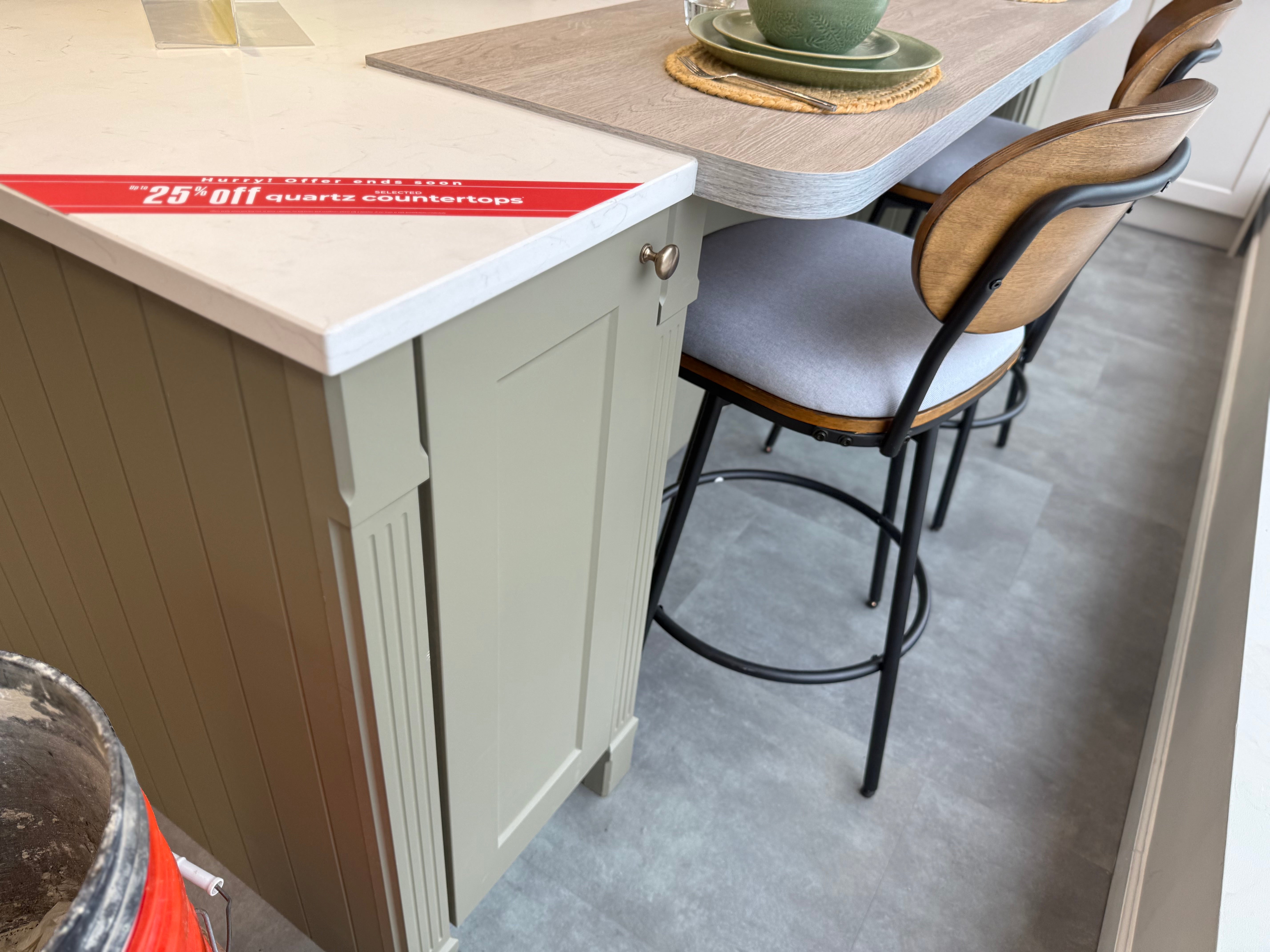 Wren Shaker Chelsea Juratek Mushroom & Olive Green Matte Kitchen