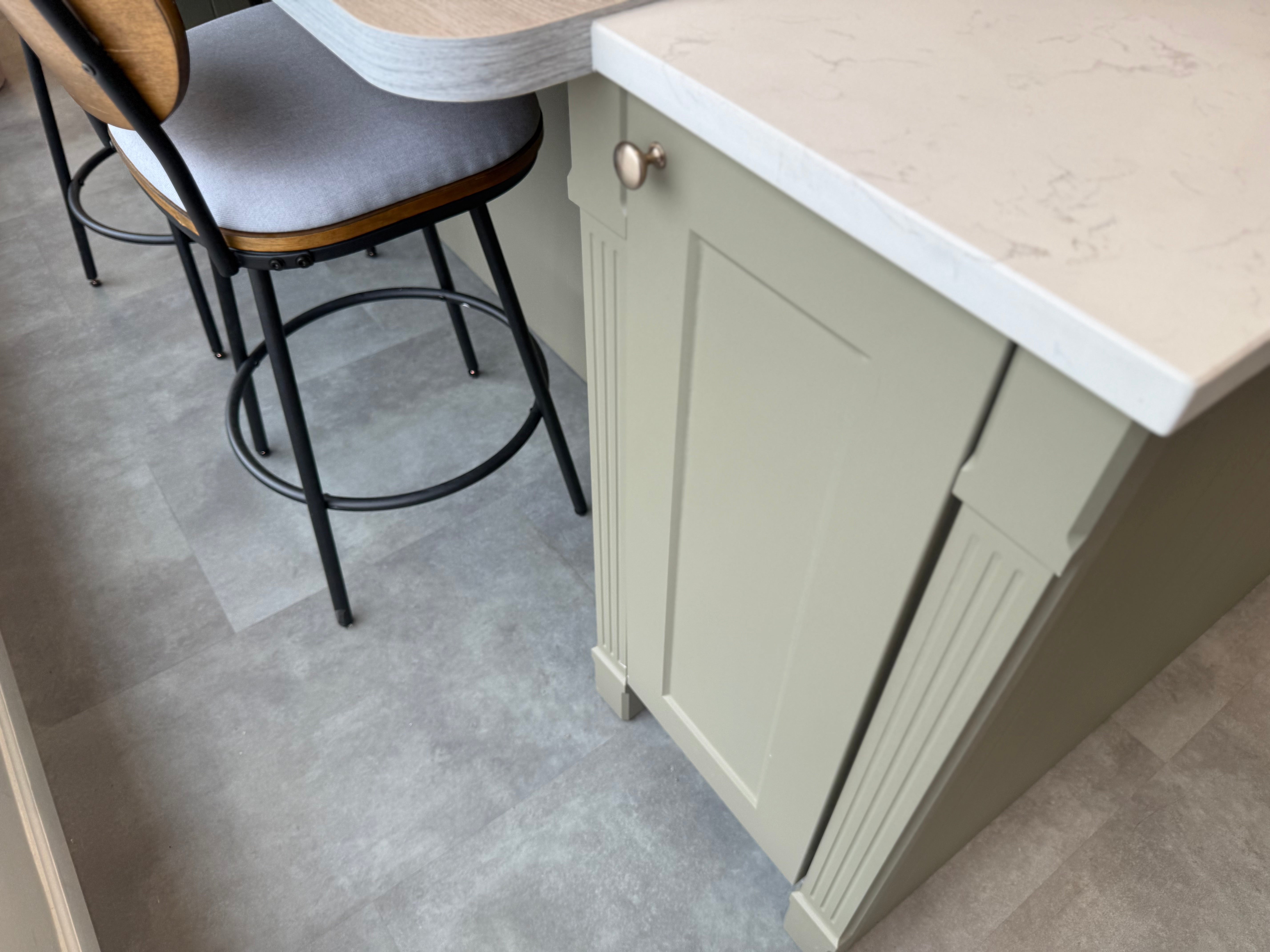 Wren Shaker Chelsea Juratek Mushroom & Olive Green Matte Kitchen
