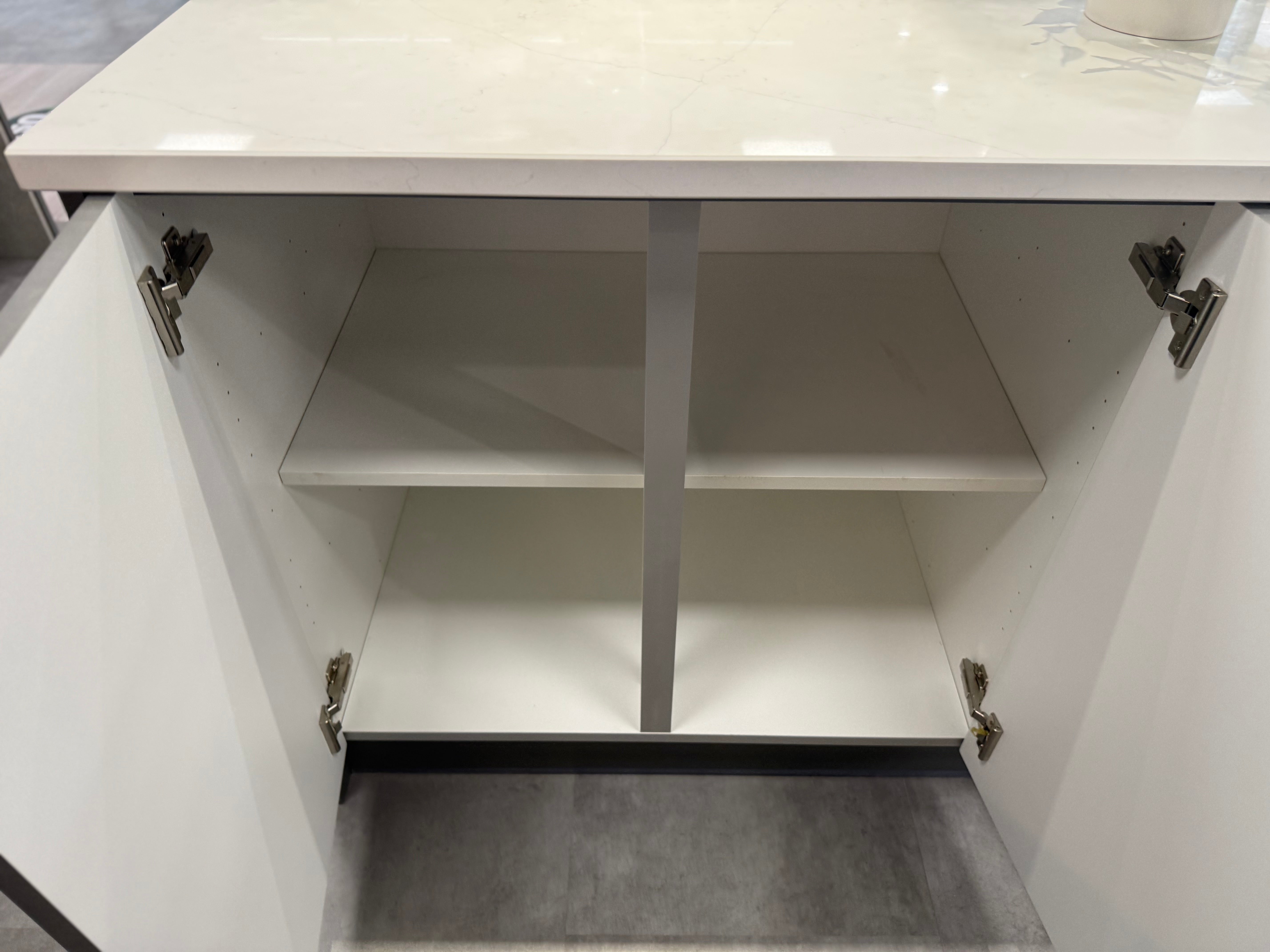 Wren Infinity Shaker Slim Lava Gray Matte Kitchen with Island