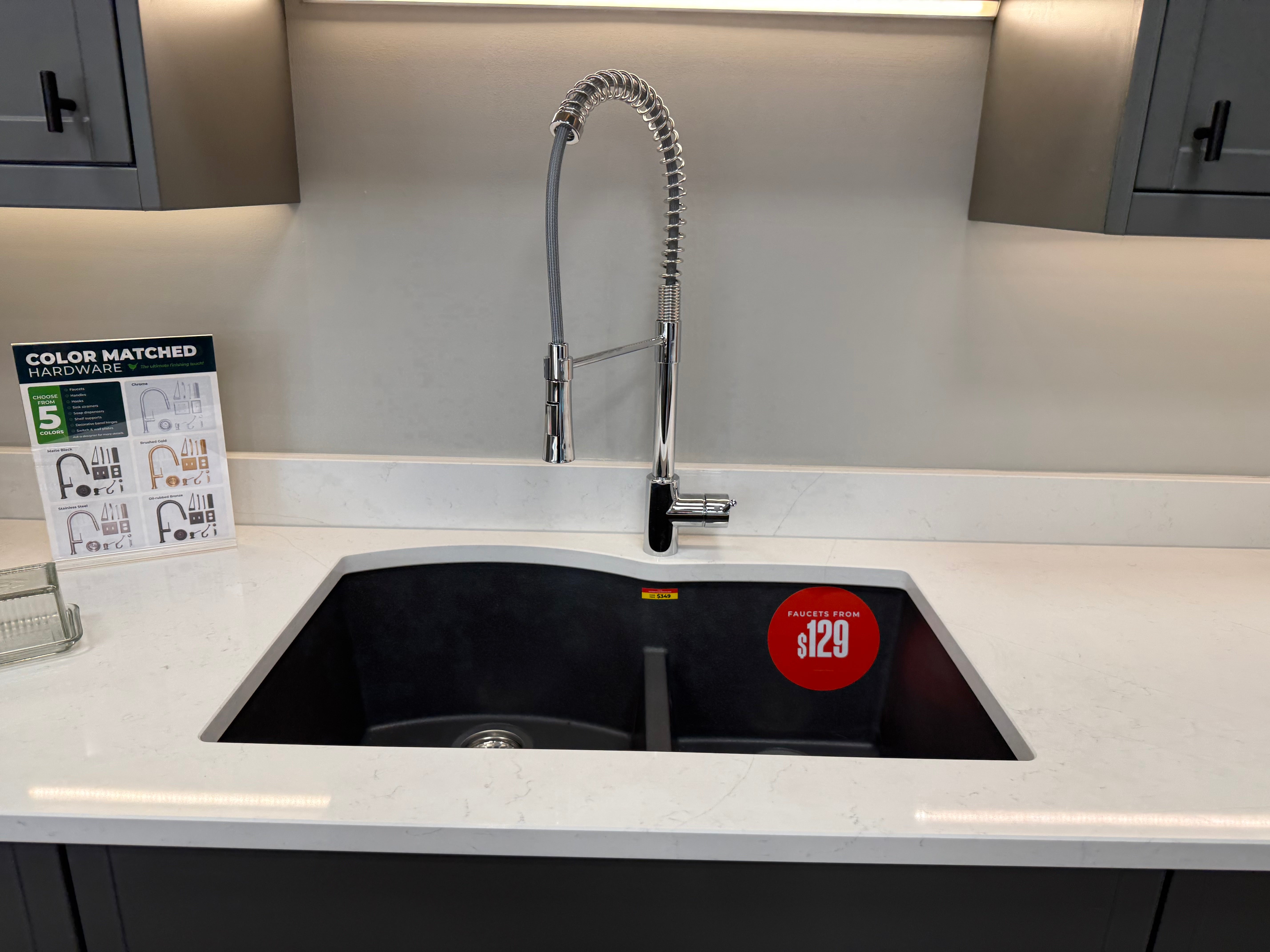 Wren Infinity Shaker Slim Lava Gray Matte Kitchen with Island