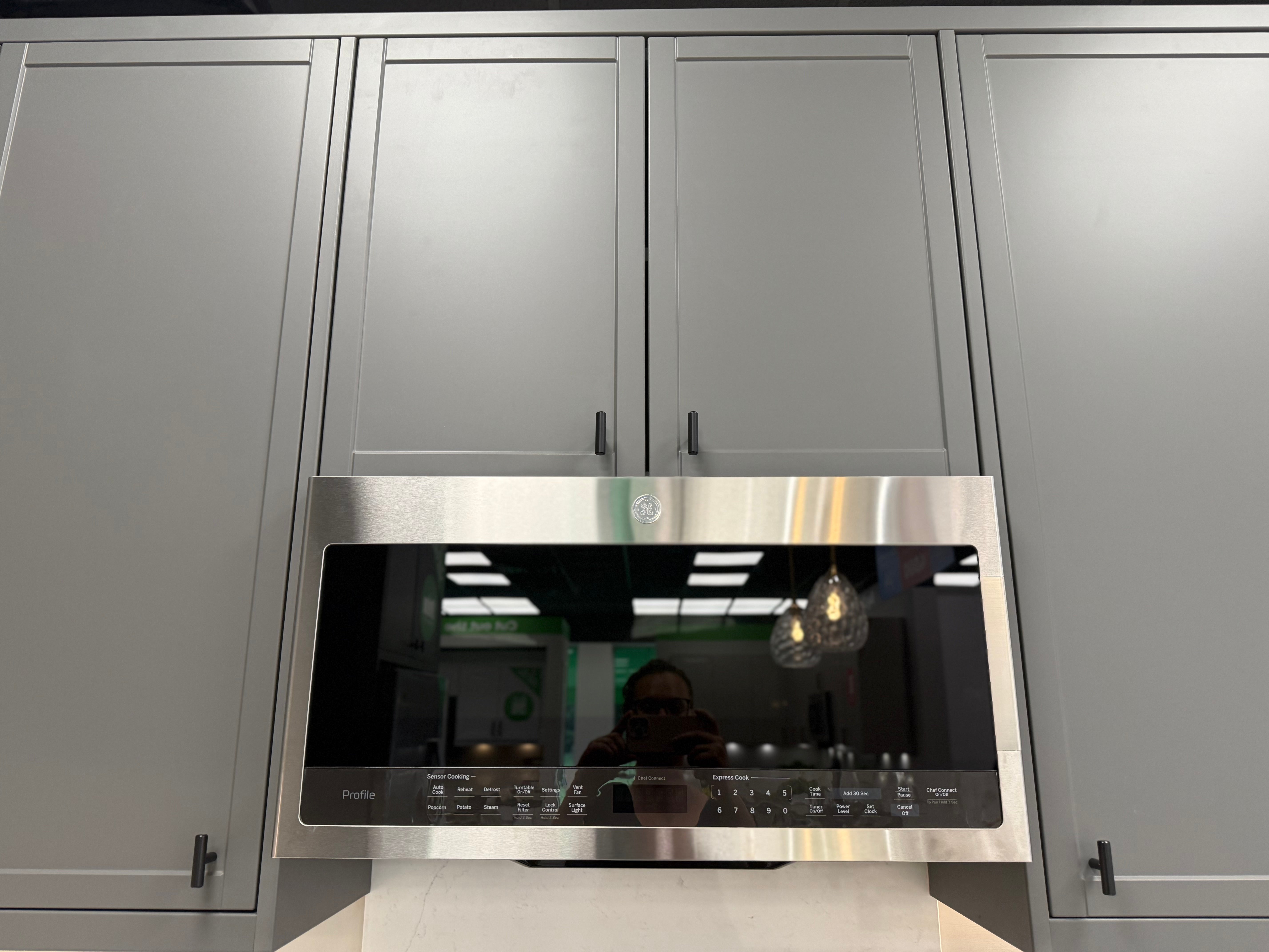 Wren Infinity Shaker Slim Lava Gray Matte Kitchen with Island