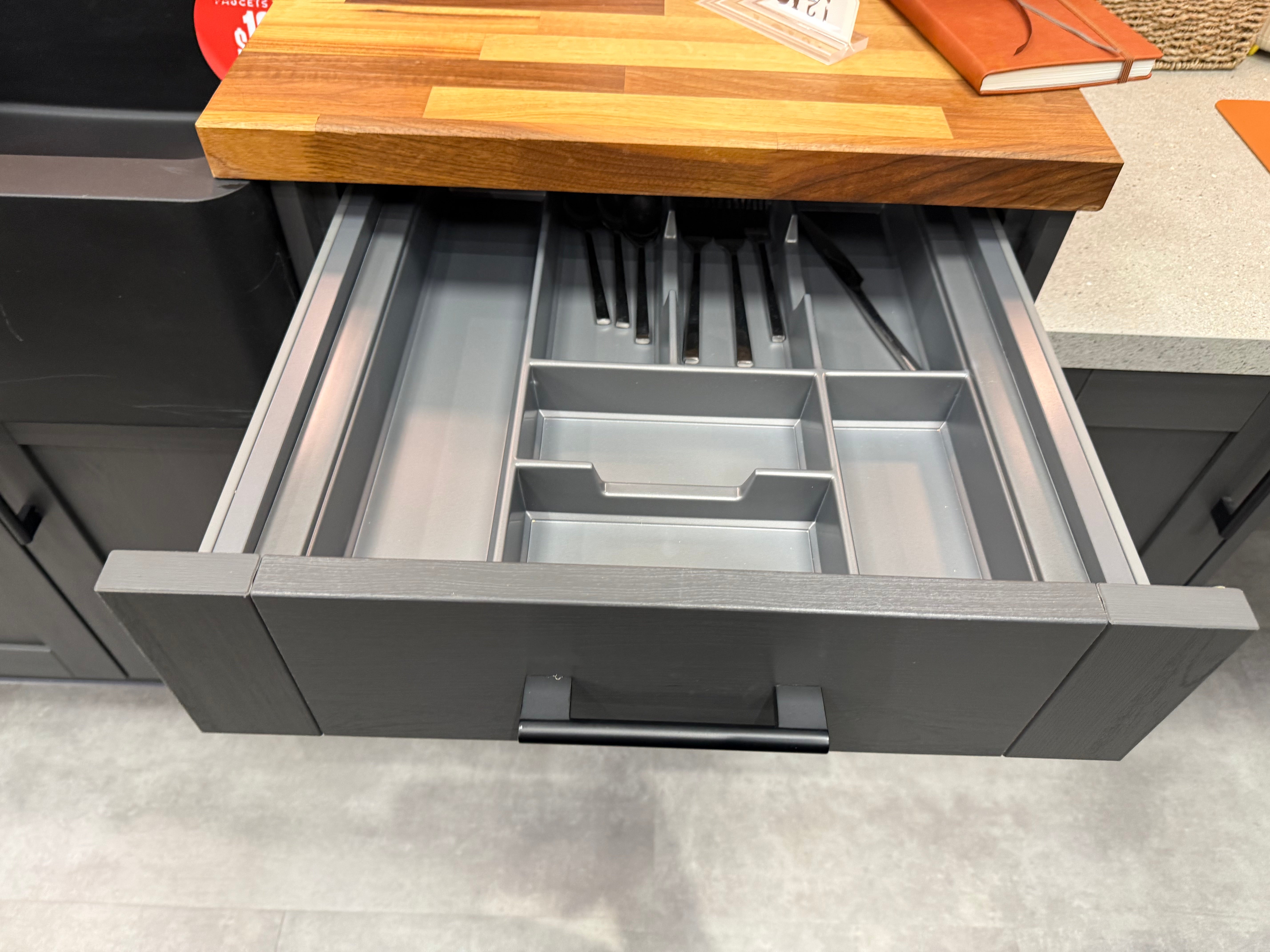 Wren Shaker Forest Classic Alchemy Grain Kitchen with Island